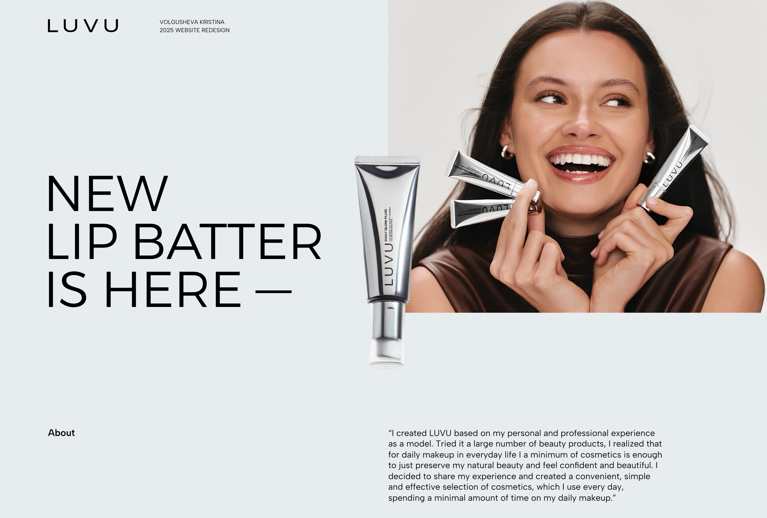 lUVU WEBSITE | cosmetics store — Изображение №1 — Интерфейсы на Dprofile