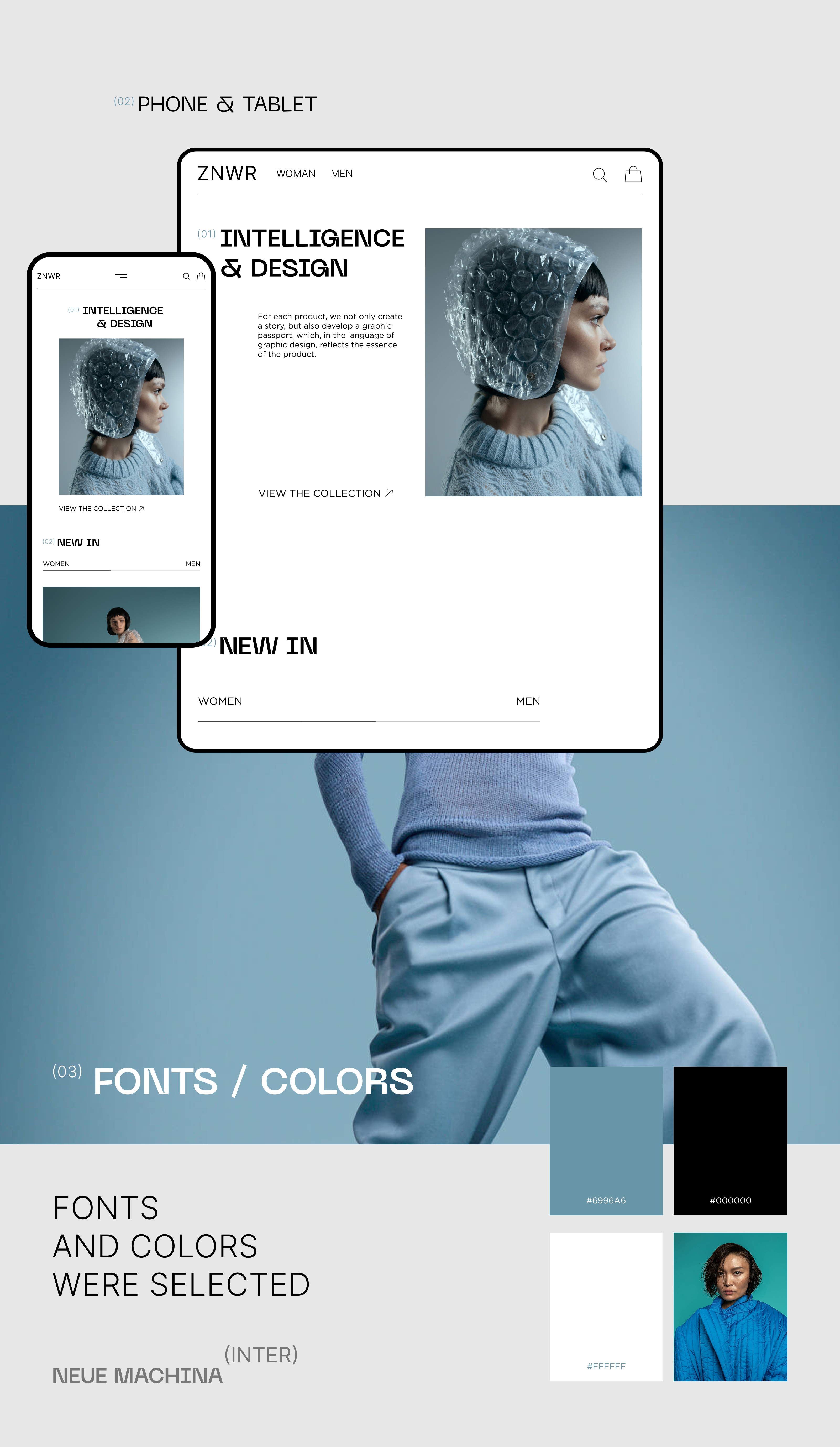 ZNWR CLOTH | UI/UX DESIGN — Изображение №3 — Интерфейсы на Dprofile