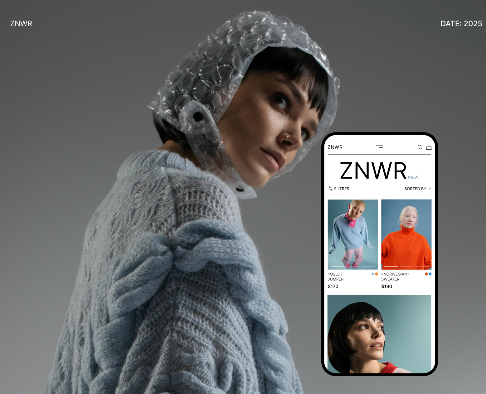 ZNWR CLOTH | UI/UX DESIGN — Интерфейсы на Dprofile