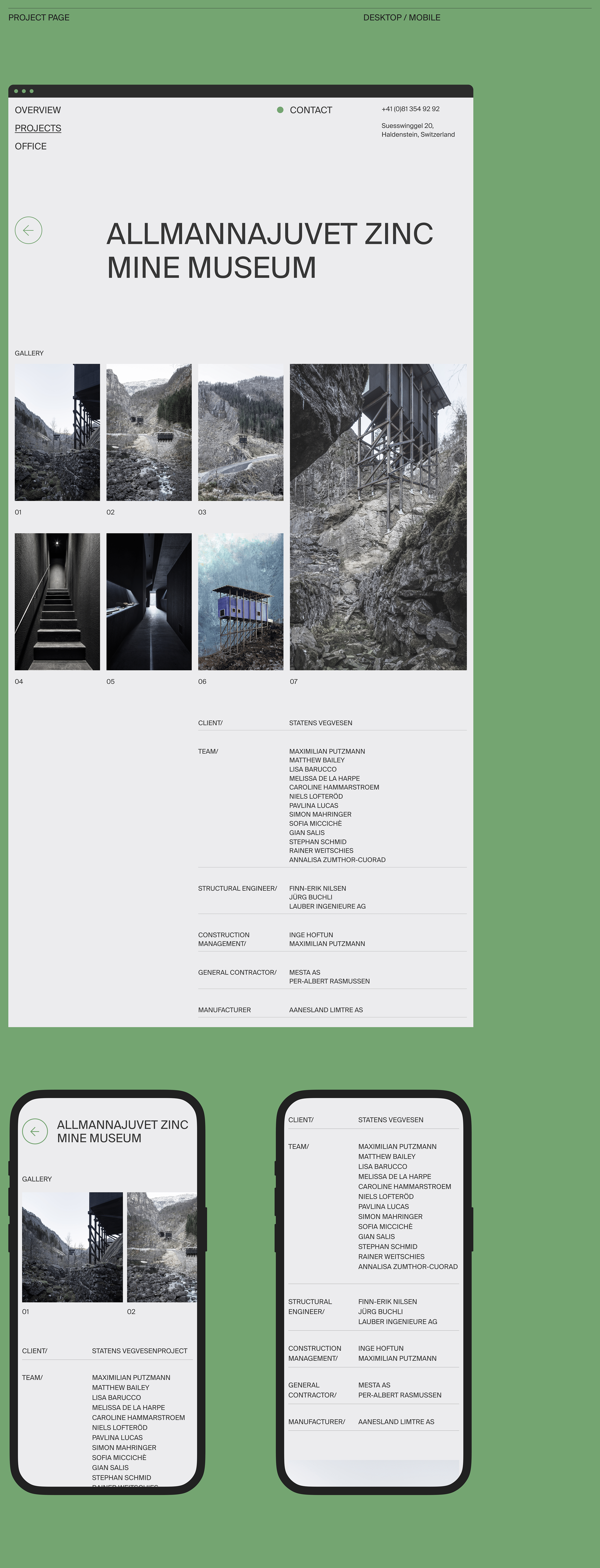 Peter Zumthor & Partner — Website concept — Изображение №11 — Интерфейсы, Брендинг на Dprofile