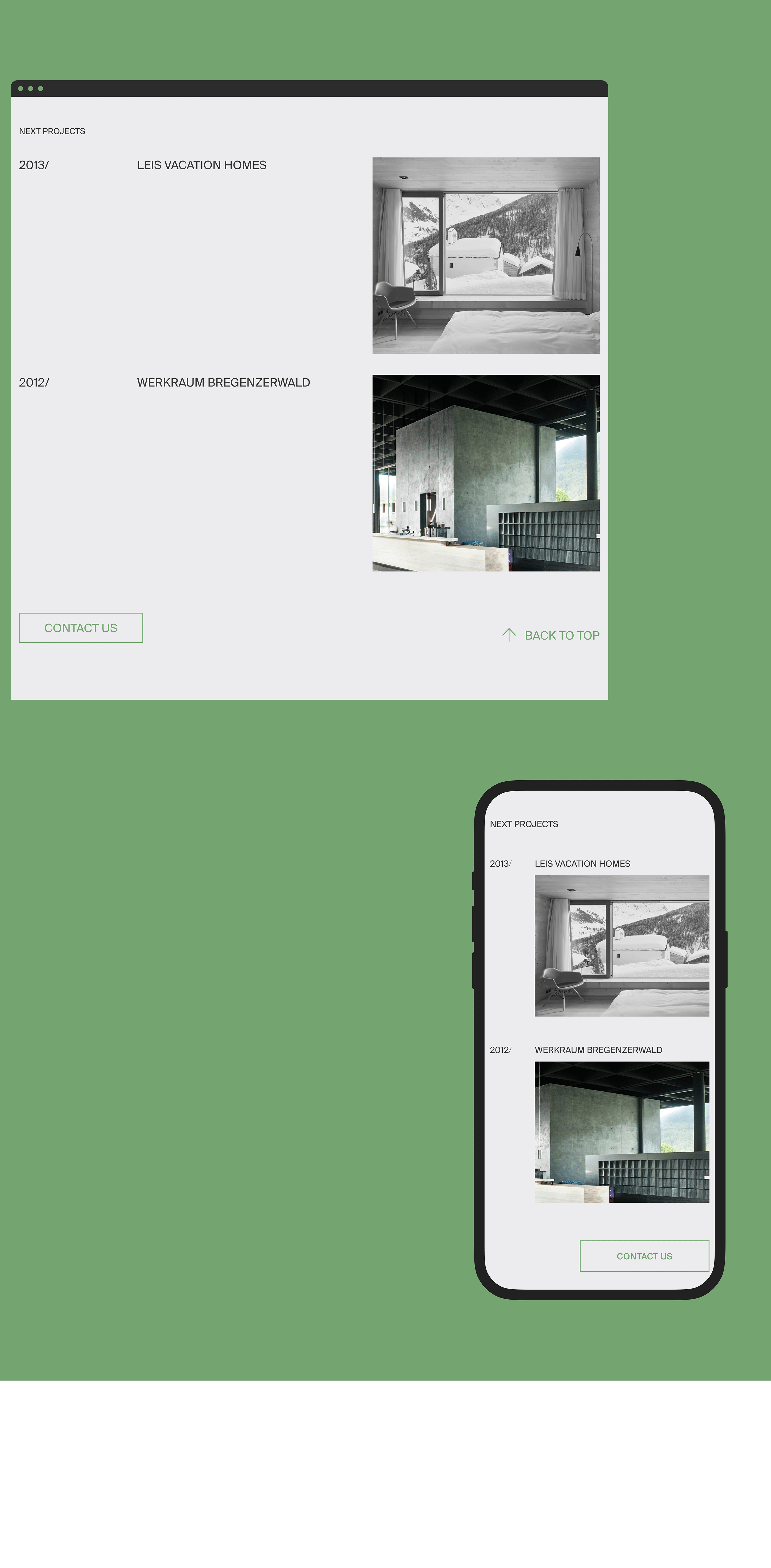 Peter Zumthor & Partner — Website concept — Изображение №17 — Интерфейсы, Брендинг на Dprofile