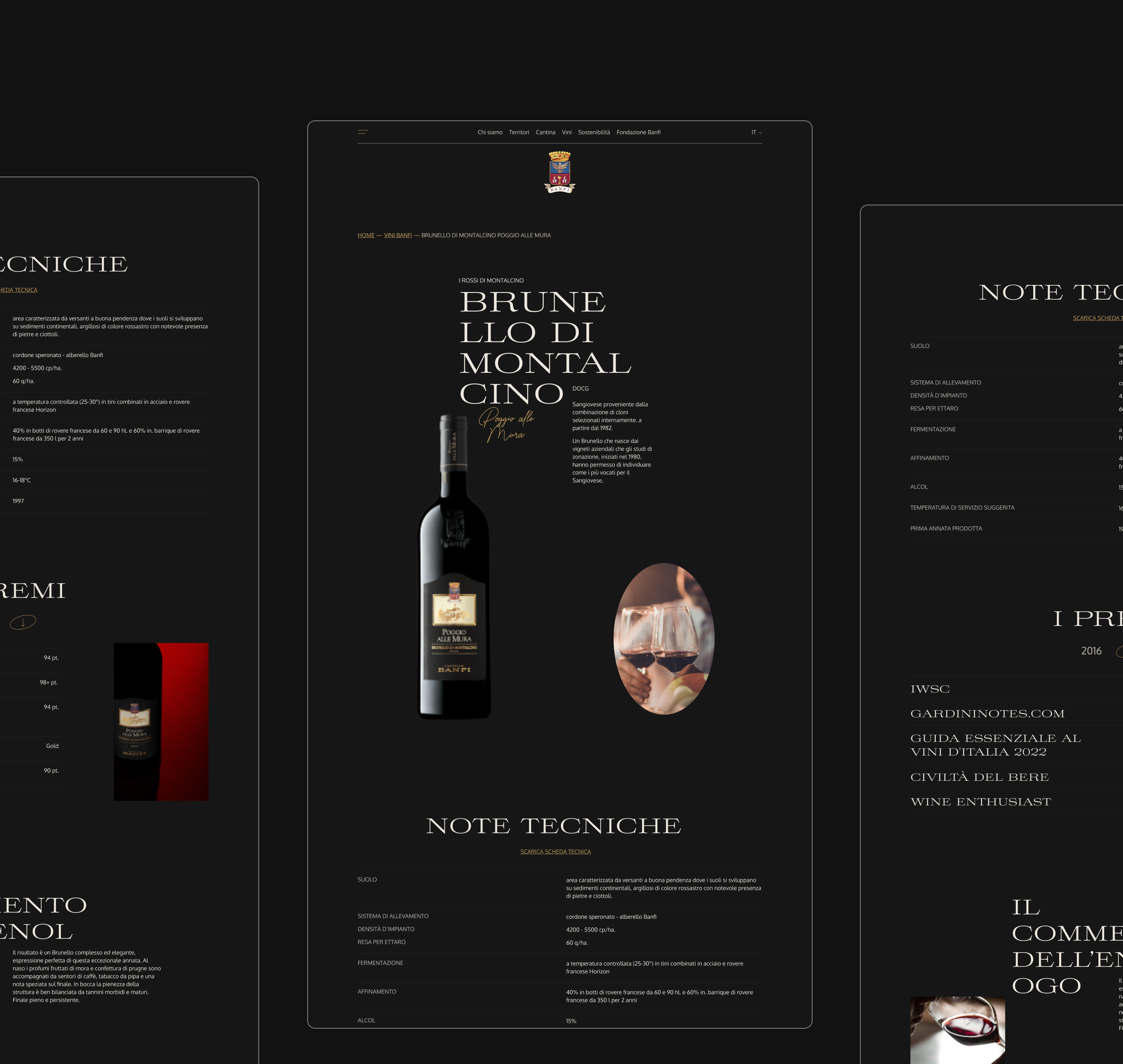UX/UI Corporate website redesign | BANFI — Изображение №4 — Интерфейсы на Dprofile