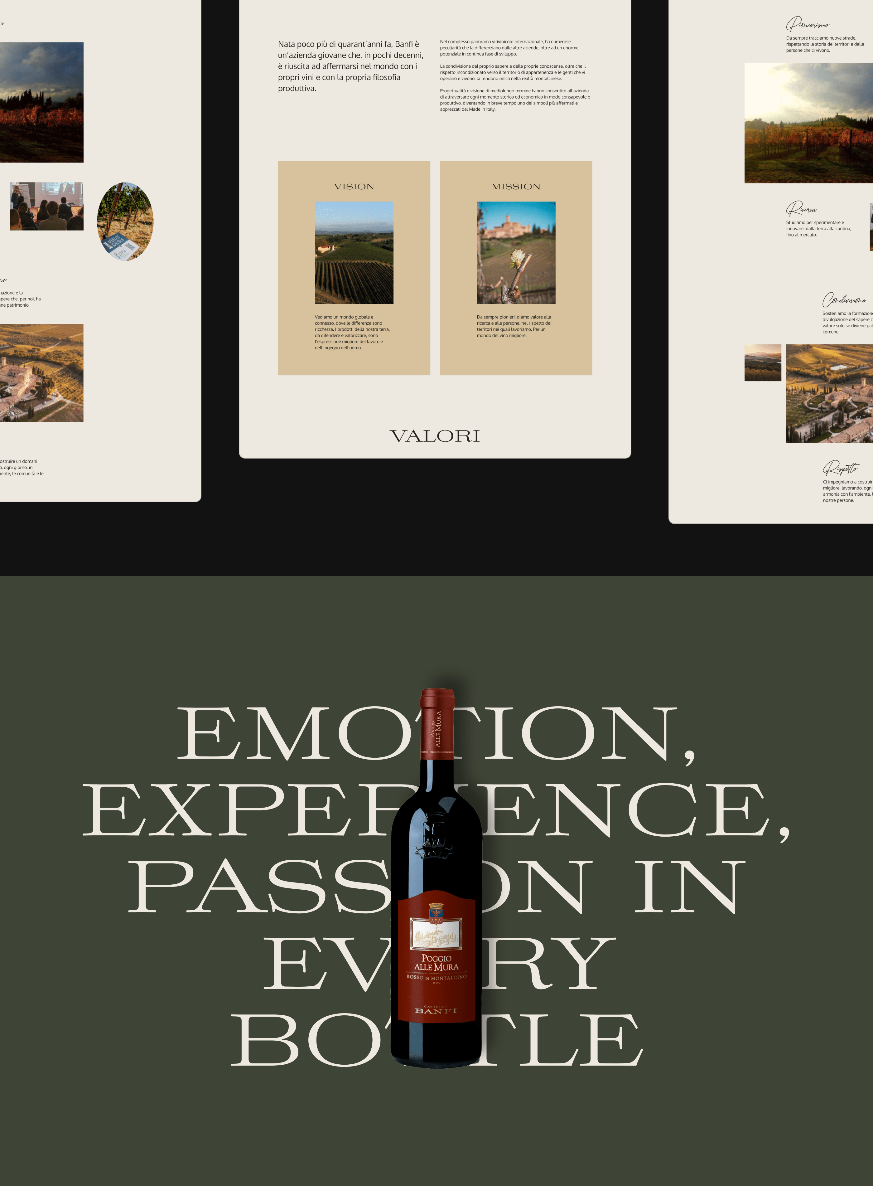 UX/UI Corporate website redesign | BANFI — Изображение №5 — Интерфейсы на Dprofile