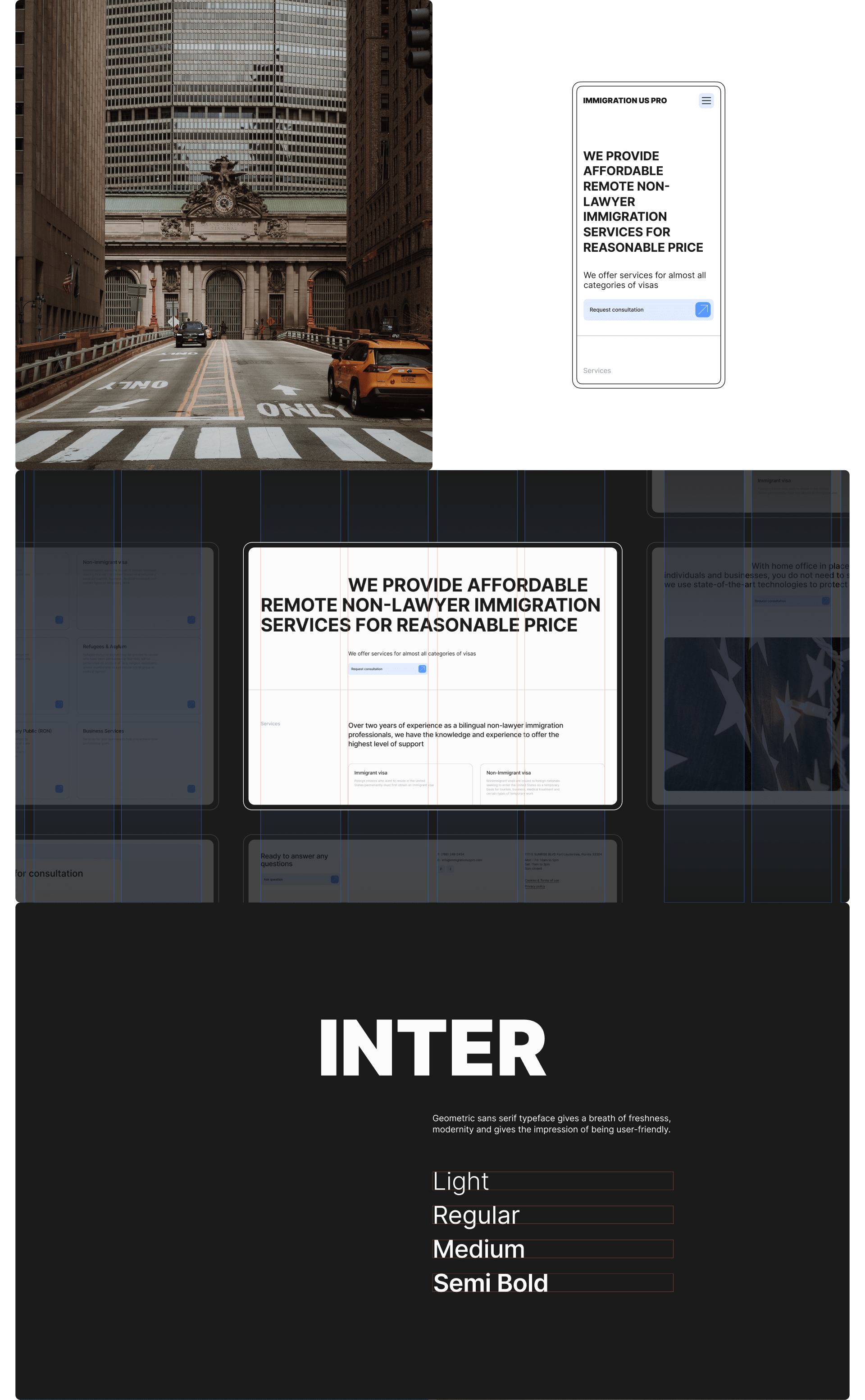 Visual Identity & UX/UI Design | Immigration US PRO — Изображение №4 — Интерфейсы на Dprofile