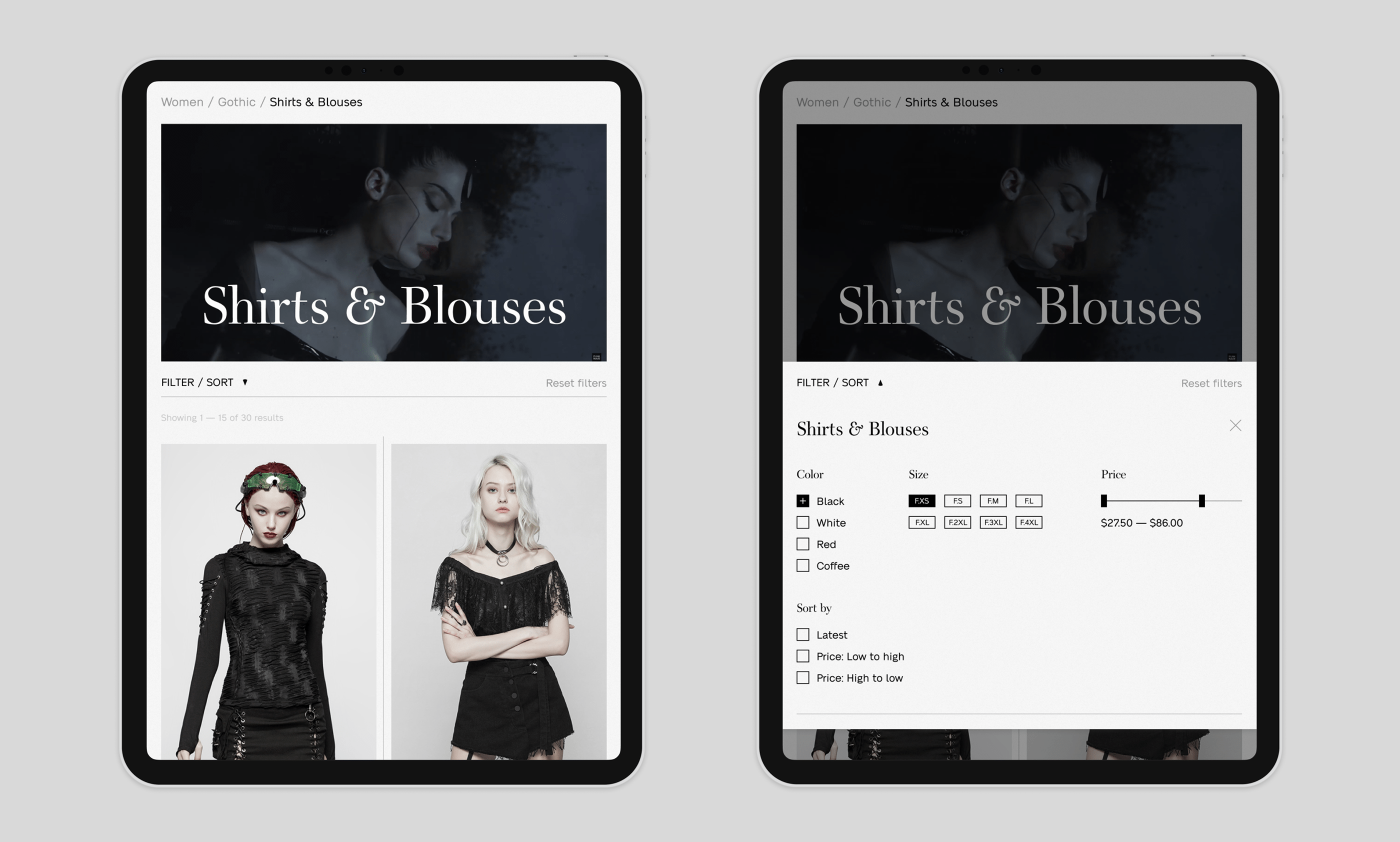 E-commerce fashion website | PUNK RAVE — Изображение №12 — Интерфейсы на Dprofile