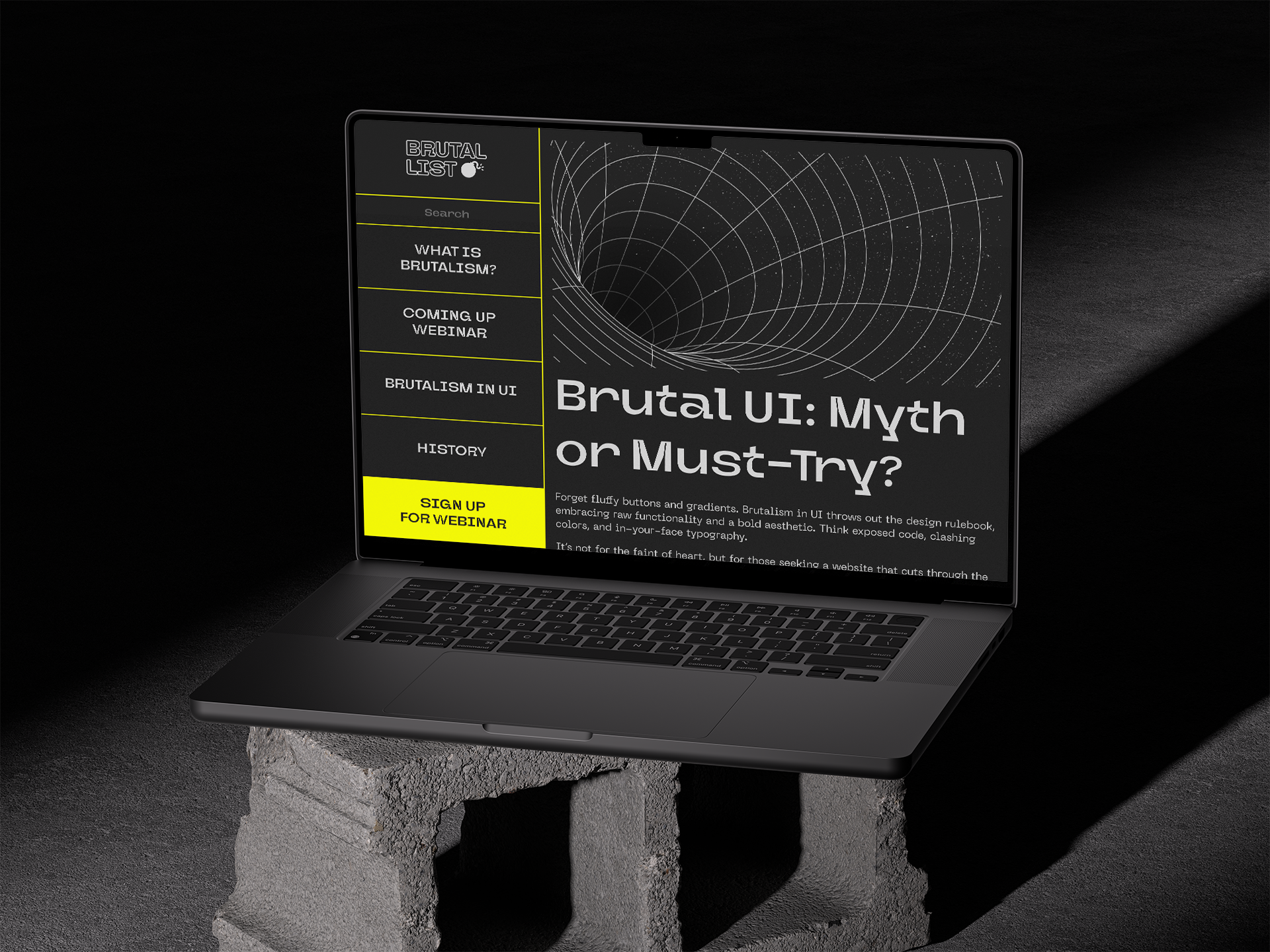 Brutal List — Exploring Brutalism in UI — Изображение №1 — Интерфейсы, Анимация на Dprofile