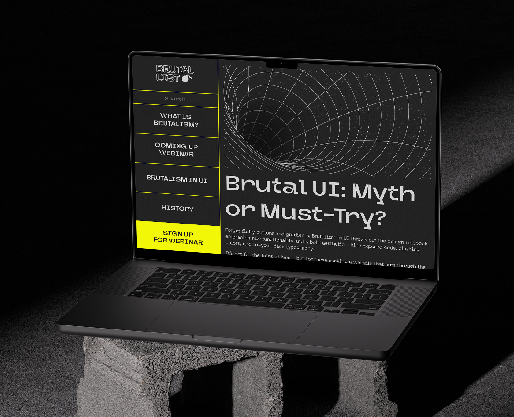Brutal List — Exploring Brutalism in UI — Интерфейсы, Анимация на Dprofile