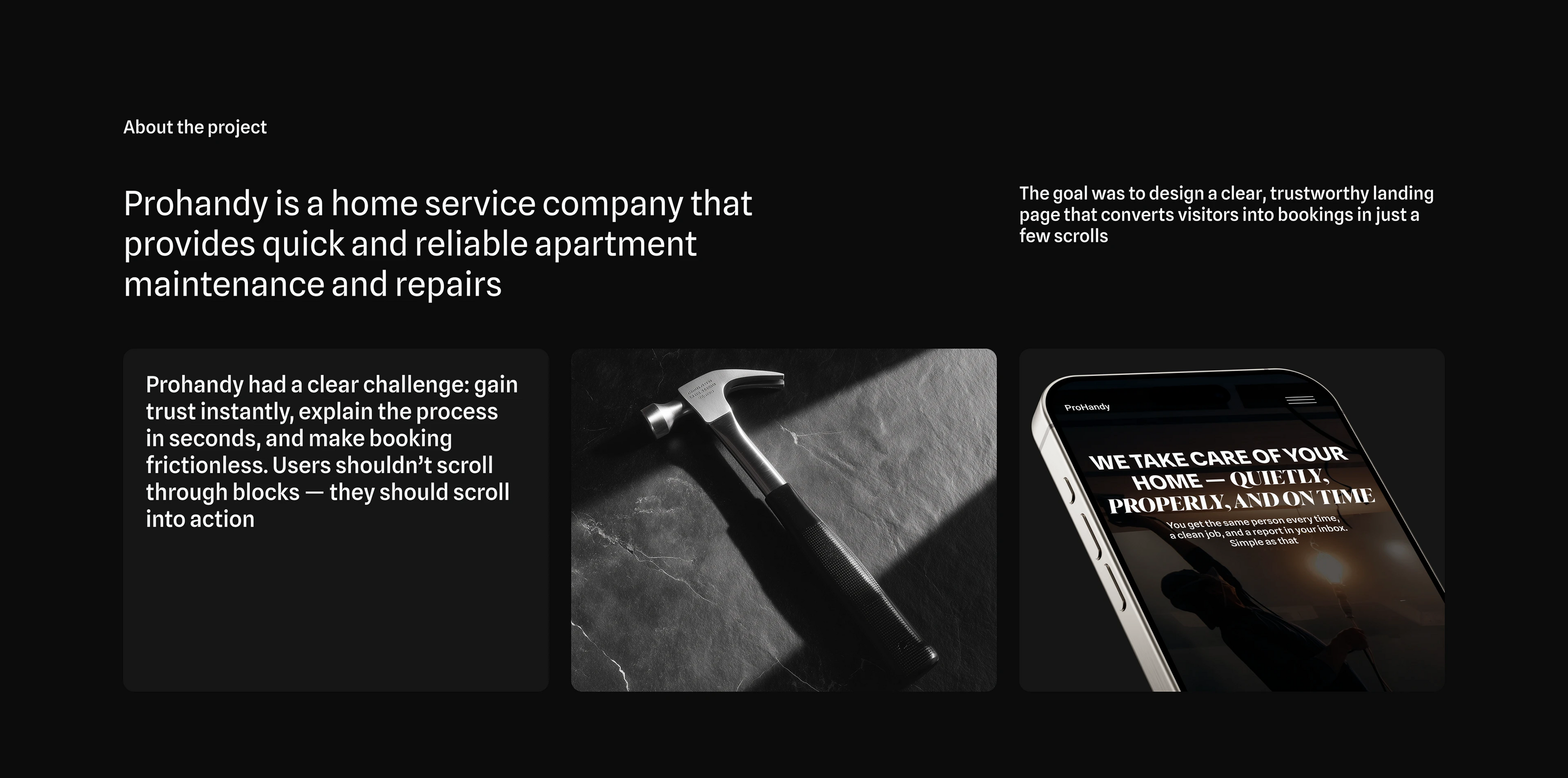 ProHandy — home repair service website — Изображение №2 — Интерфейсы на Dprofile