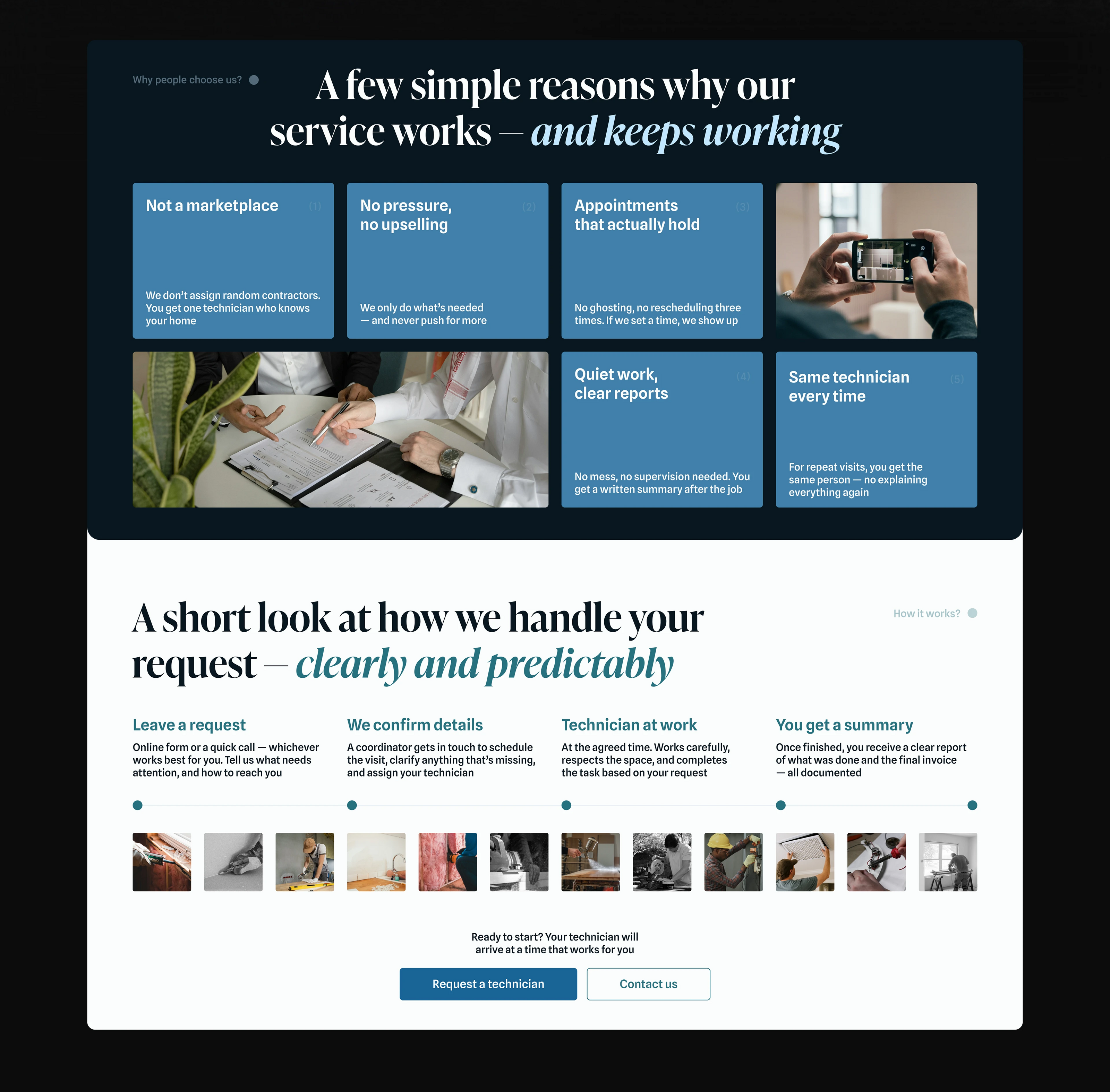 ProHandy — home repair service website — Изображение №6 — Интерфейсы на Dprofile