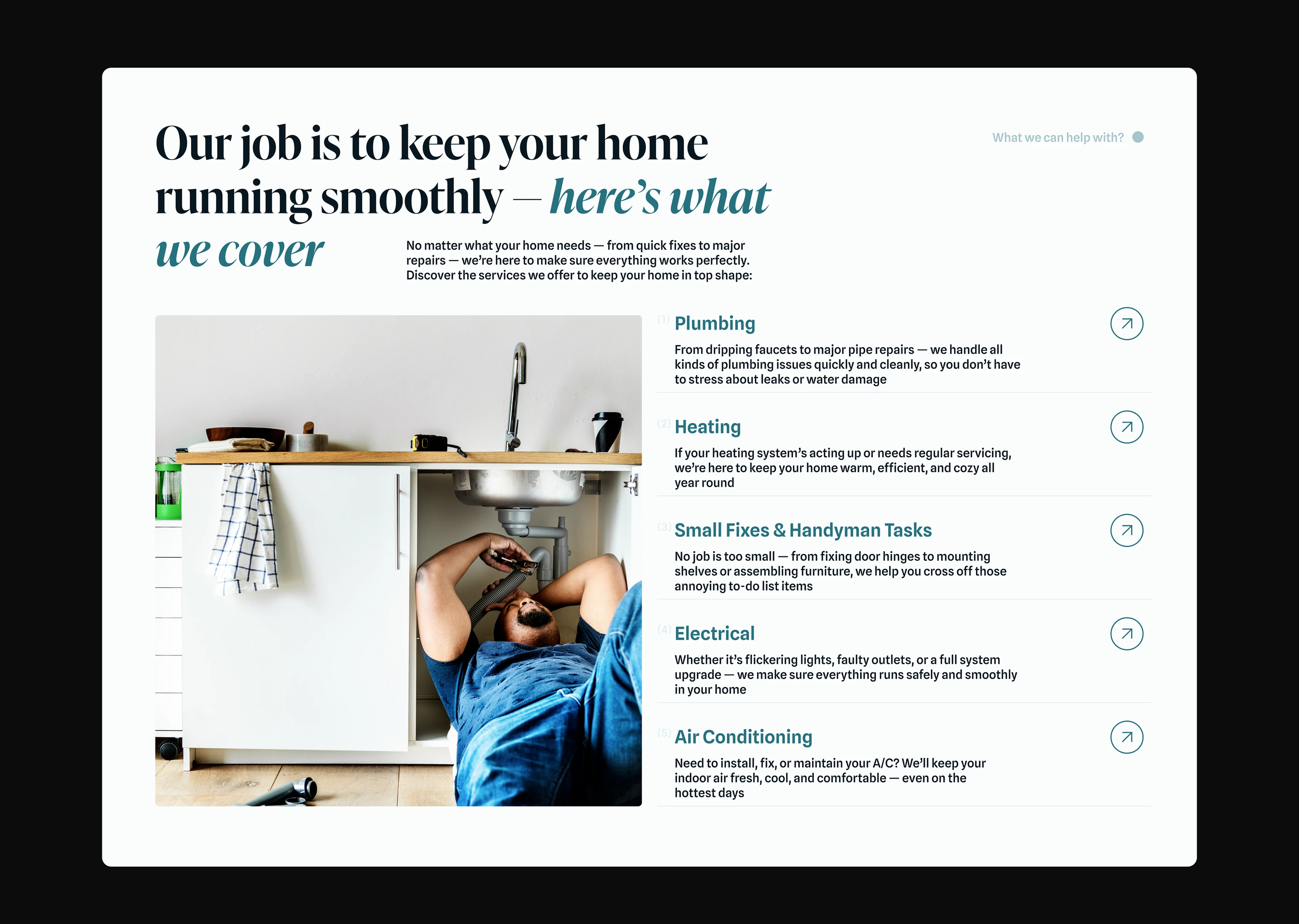 ProHandy — home repair service website — Изображение №3 — Интерфейсы на Dprofile