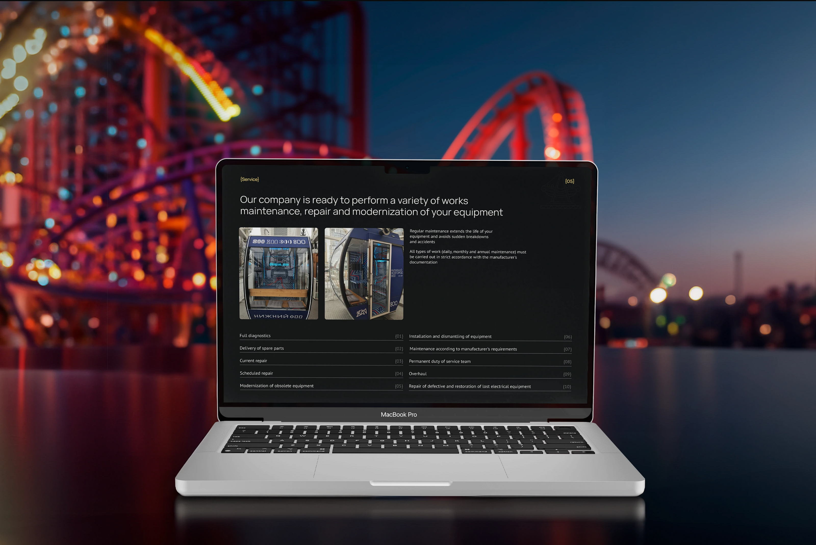 Multipage website for an amusement ride company — Изображение №13 — Интерфейсы на Dprofile