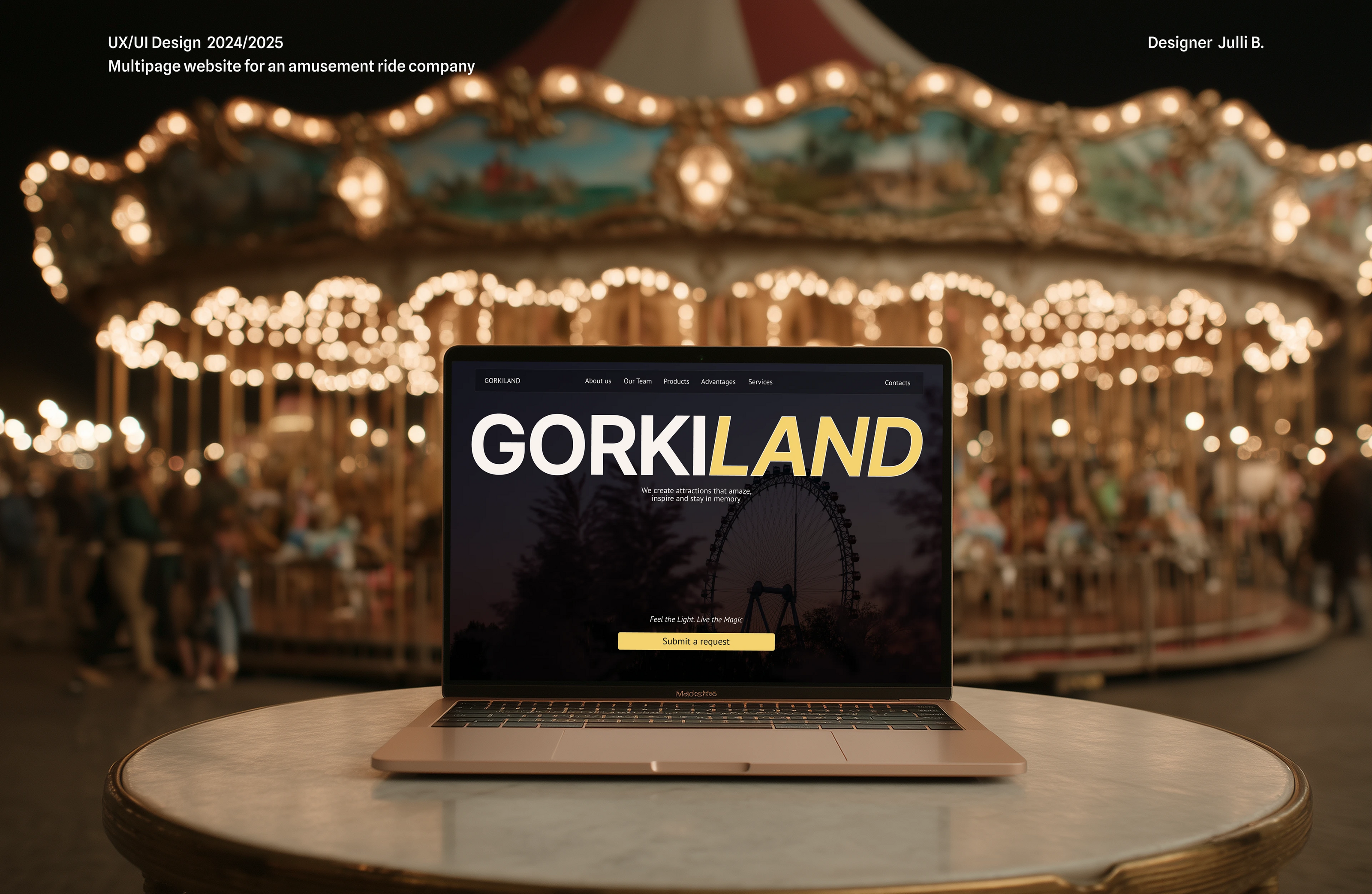 Multipage website for an amusement ride company — Изображение №1 — Интерфейсы на Dprofile