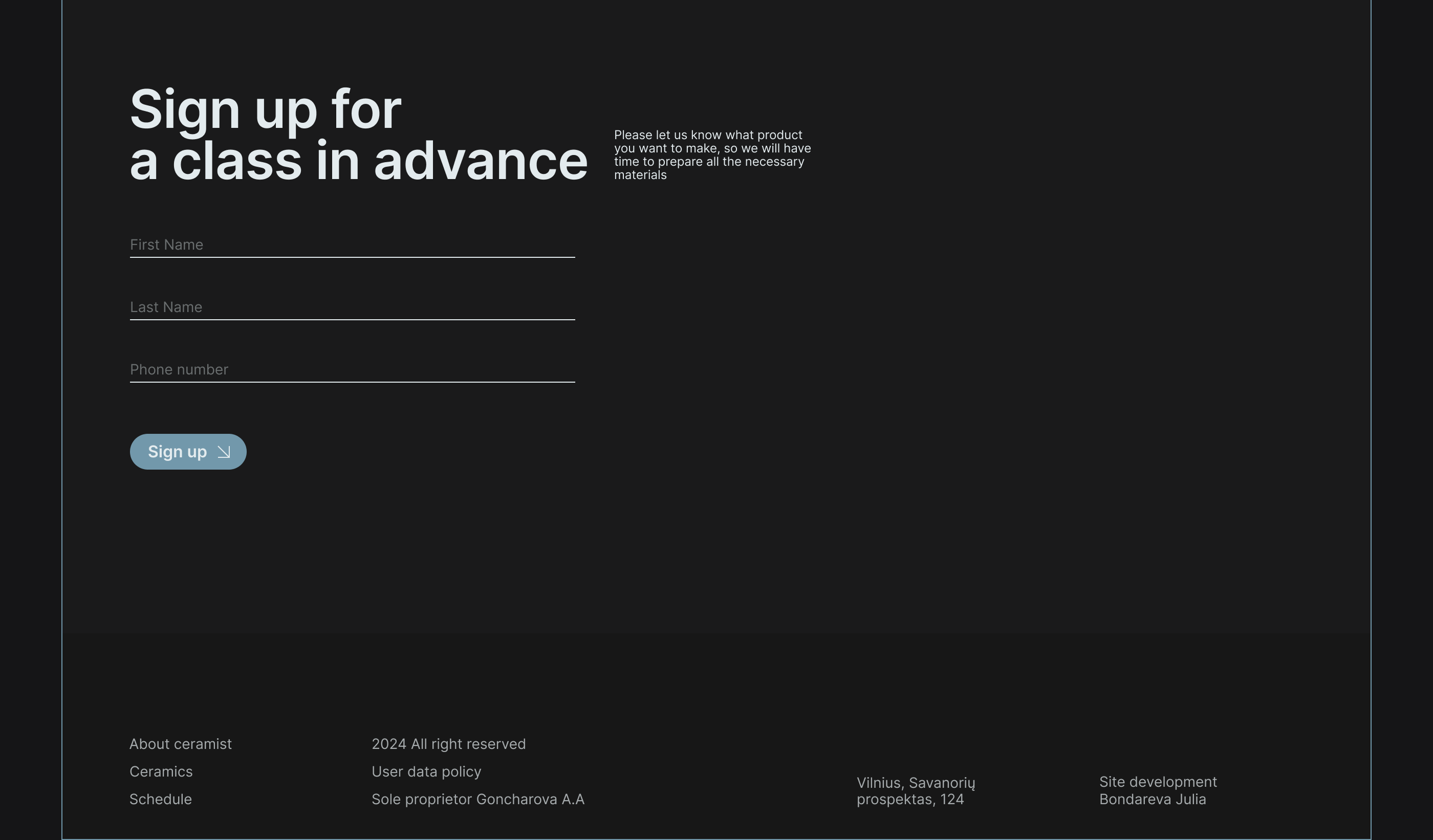 Landing page for ceramics studio — Изображение №13 — Интерфейсы, Брендинг на Dprofile