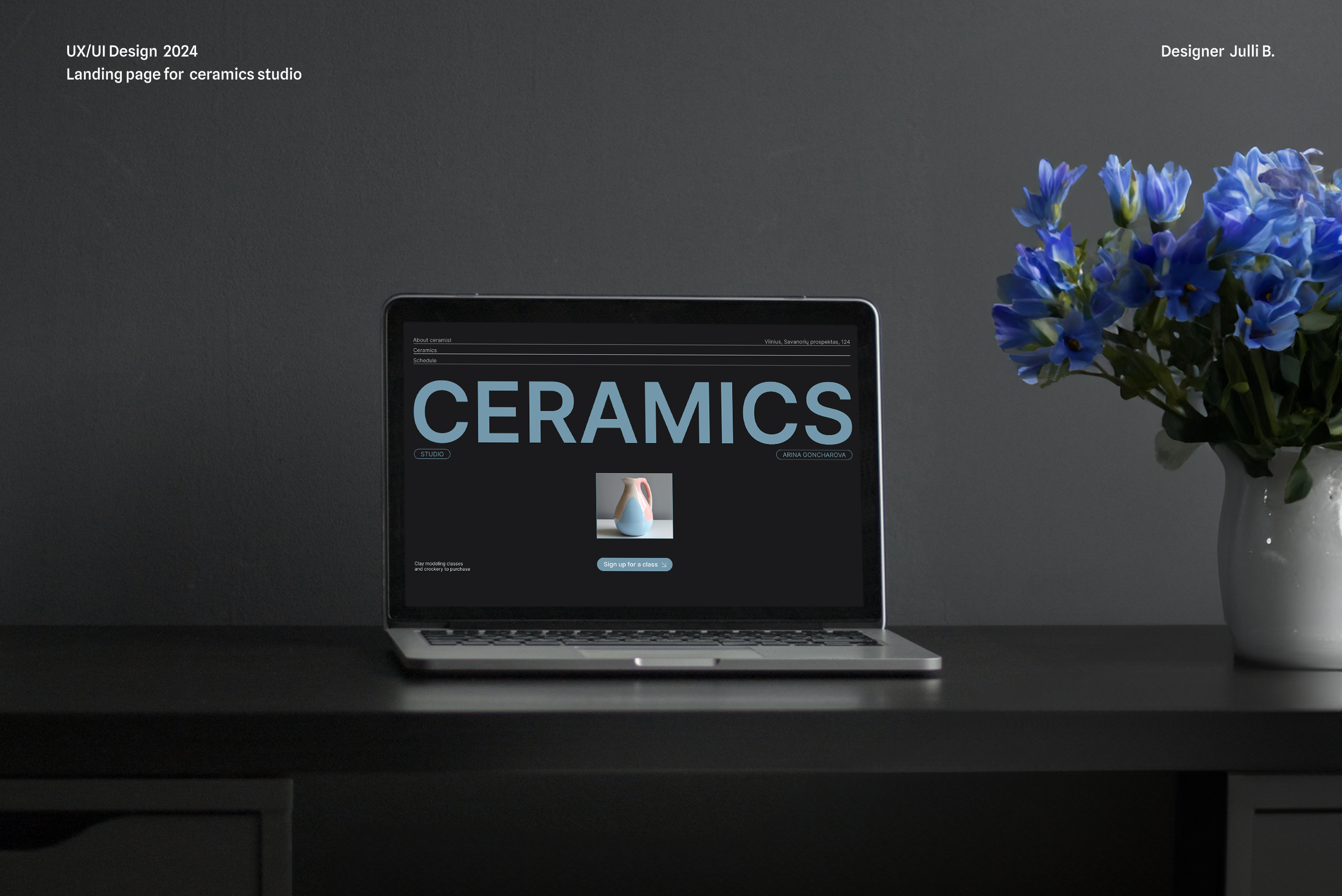 Landing page for ceramics studio — Изображение №1 — Интерфейсы, Брендинг на Dprofile