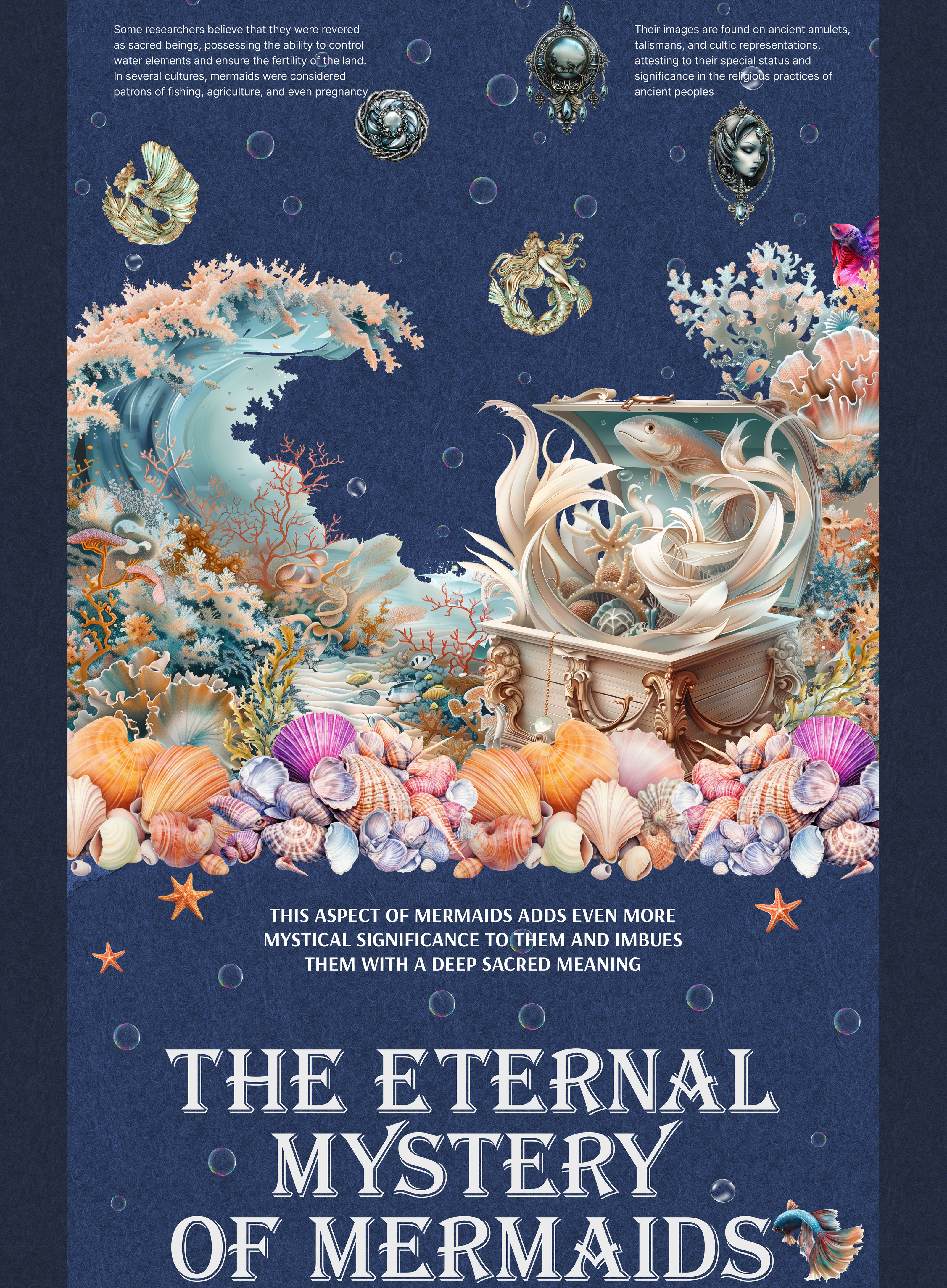 Сreative project on mermaids — Изображение №9 — Интерфейсы, Иллюстрация на Dprofile
