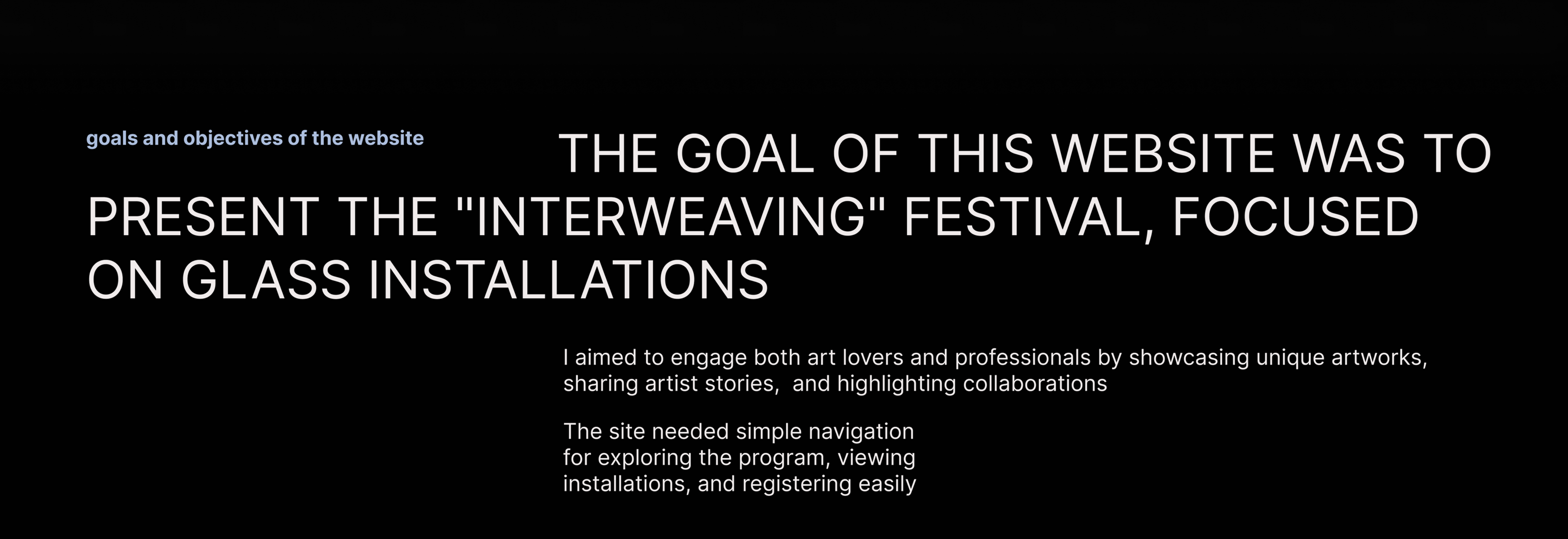 Website for a Contemporary Art Festival — Изображение №2 — Интерфейсы на Dprofile