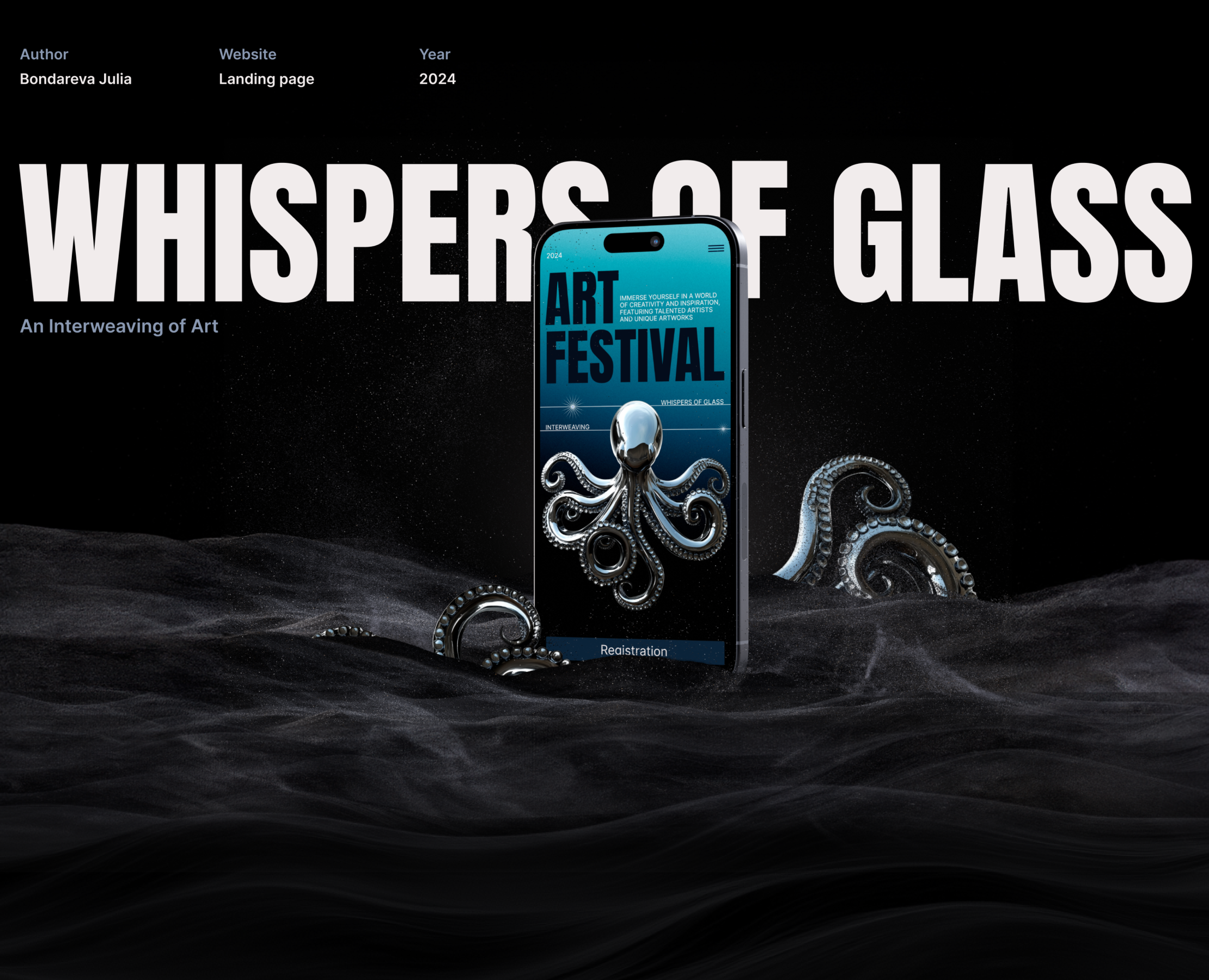 Website for a Contemporary Art Festival — Интерфейсы на Dprofile