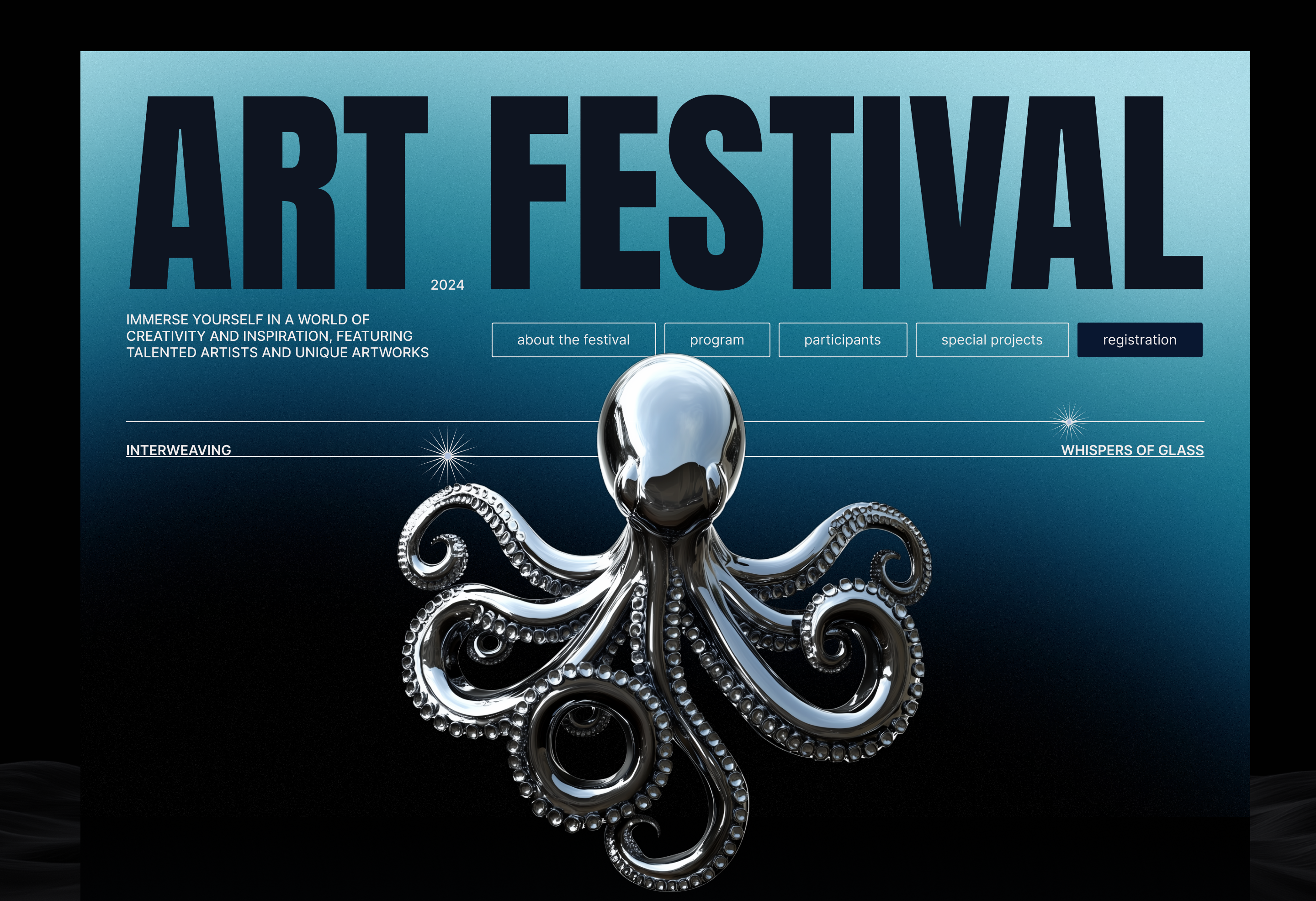 Website for a Contemporary Art Festival — Изображение №3 — Интерфейсы на Dprofile