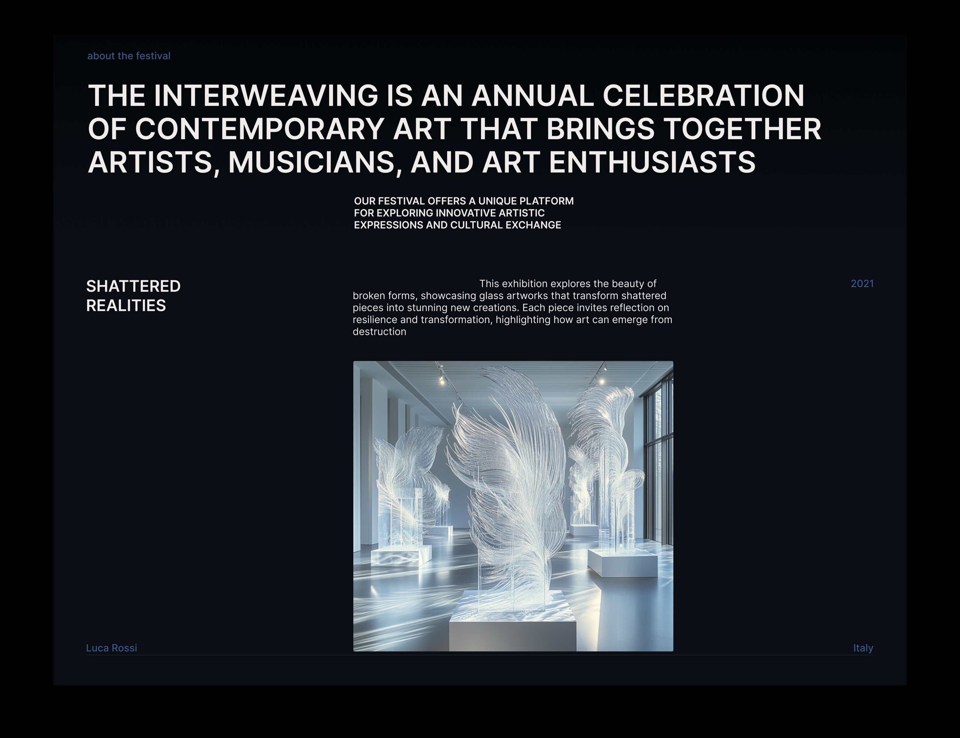 Website for a Contemporary Art Festival — Изображение №6 — Интерфейсы на Dprofile