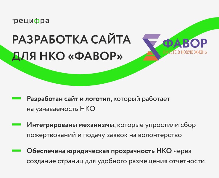 Разработка сайта для НКО «ФАВОР» — Интерфейсы, Брендинг на Dprofile