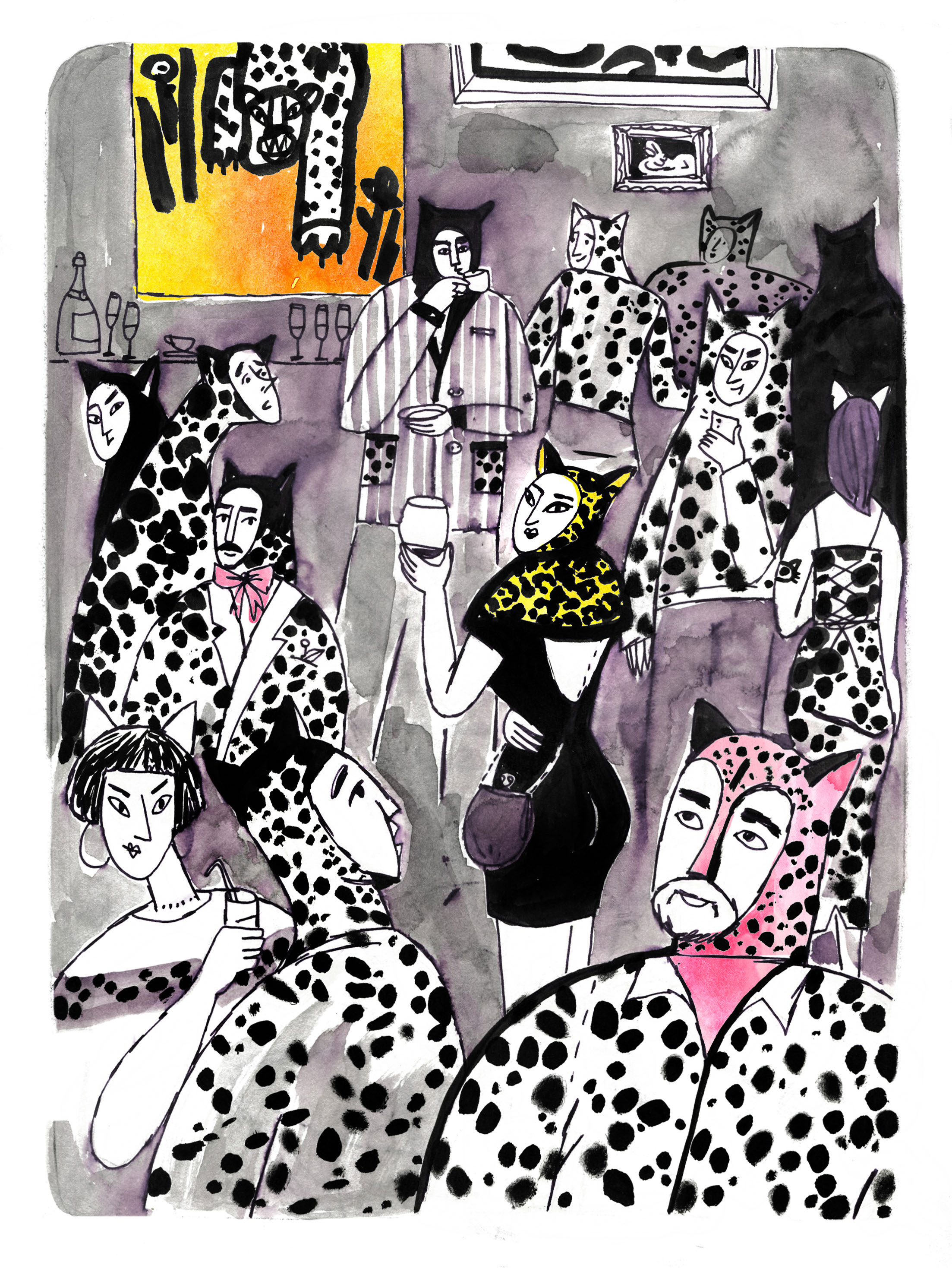 Иллюстрации к книге Марии Кеслер "Найс ту мит ю" — Изображение №5 — Иллюстрация, Графика на Dprofile