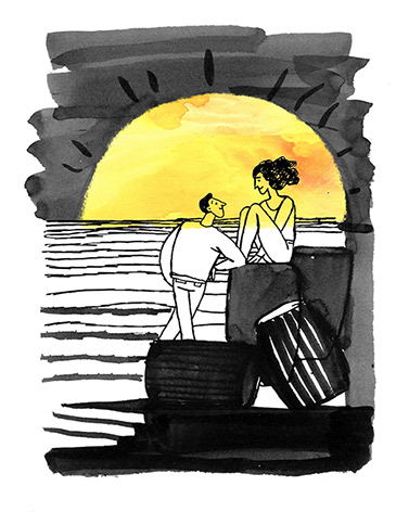 Иллюстрации к книге Марии Кеслер "Найс ту мит ю" — Изображение №1 — Иллюстрация, Графика на Dprofile