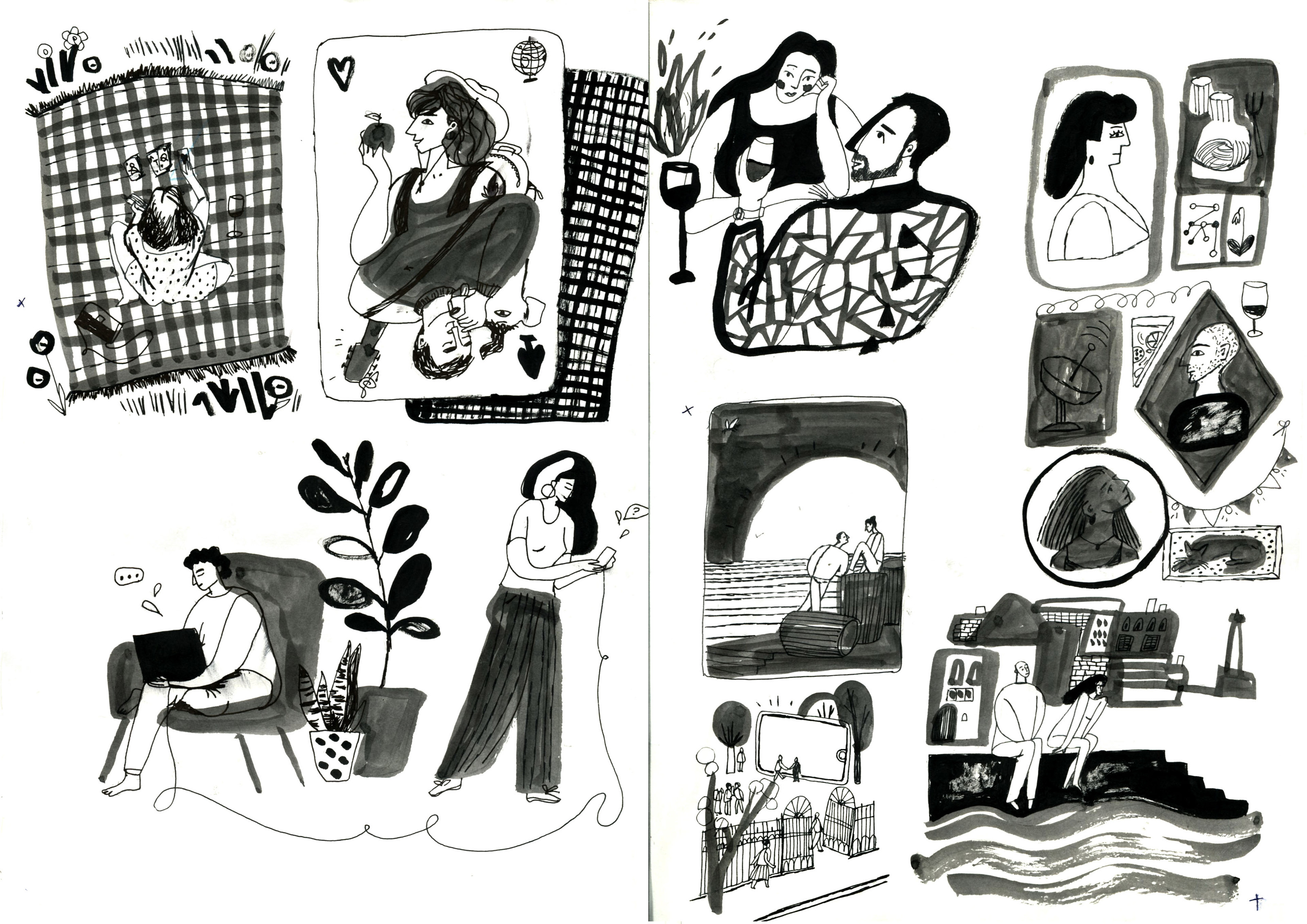 Иллюстрации к книге Марии Кеслер "Найс ту мит ю" — Изображение №17 — Иллюстрация, Графика на Dprofile