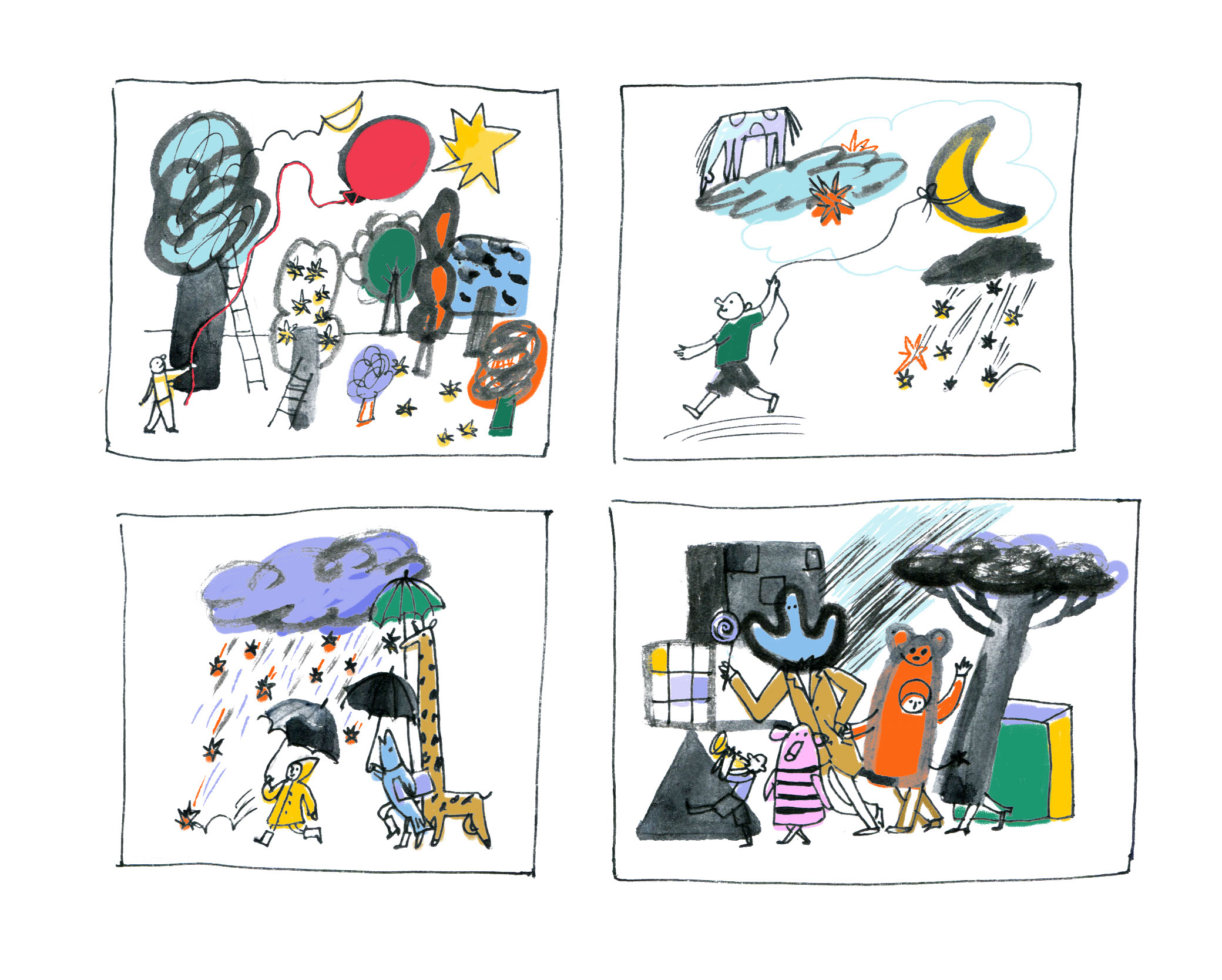 Иллюстрации к спектаклю "Хранители снов" — Изображение №9 — Брендинг, Иллюстрация на Dprofile