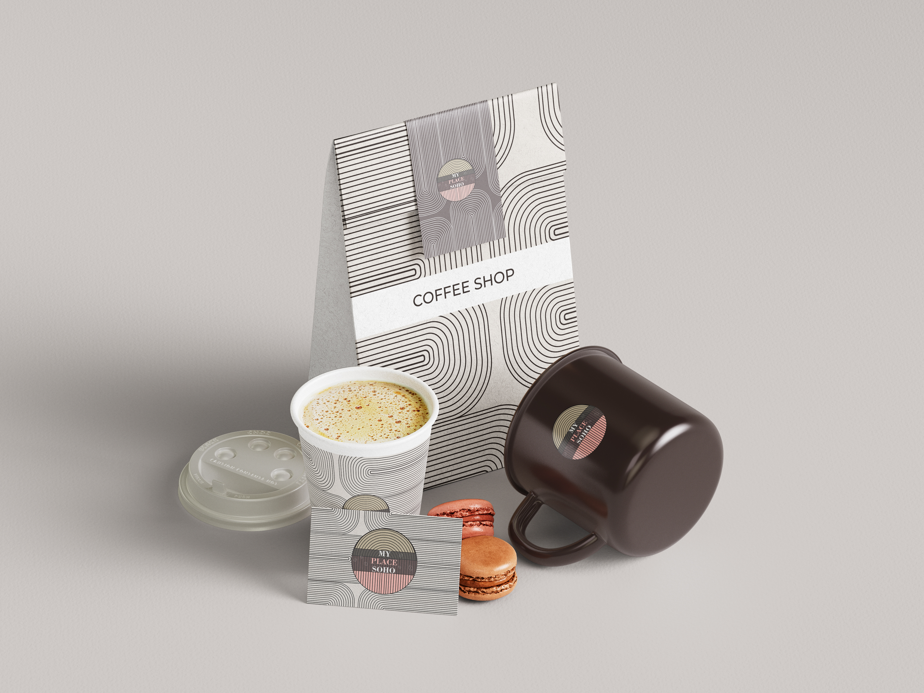Фирменный стиль кофейни MY PLACE SOHO — Изображение №9 — Брендинг, Графика на Dprofile