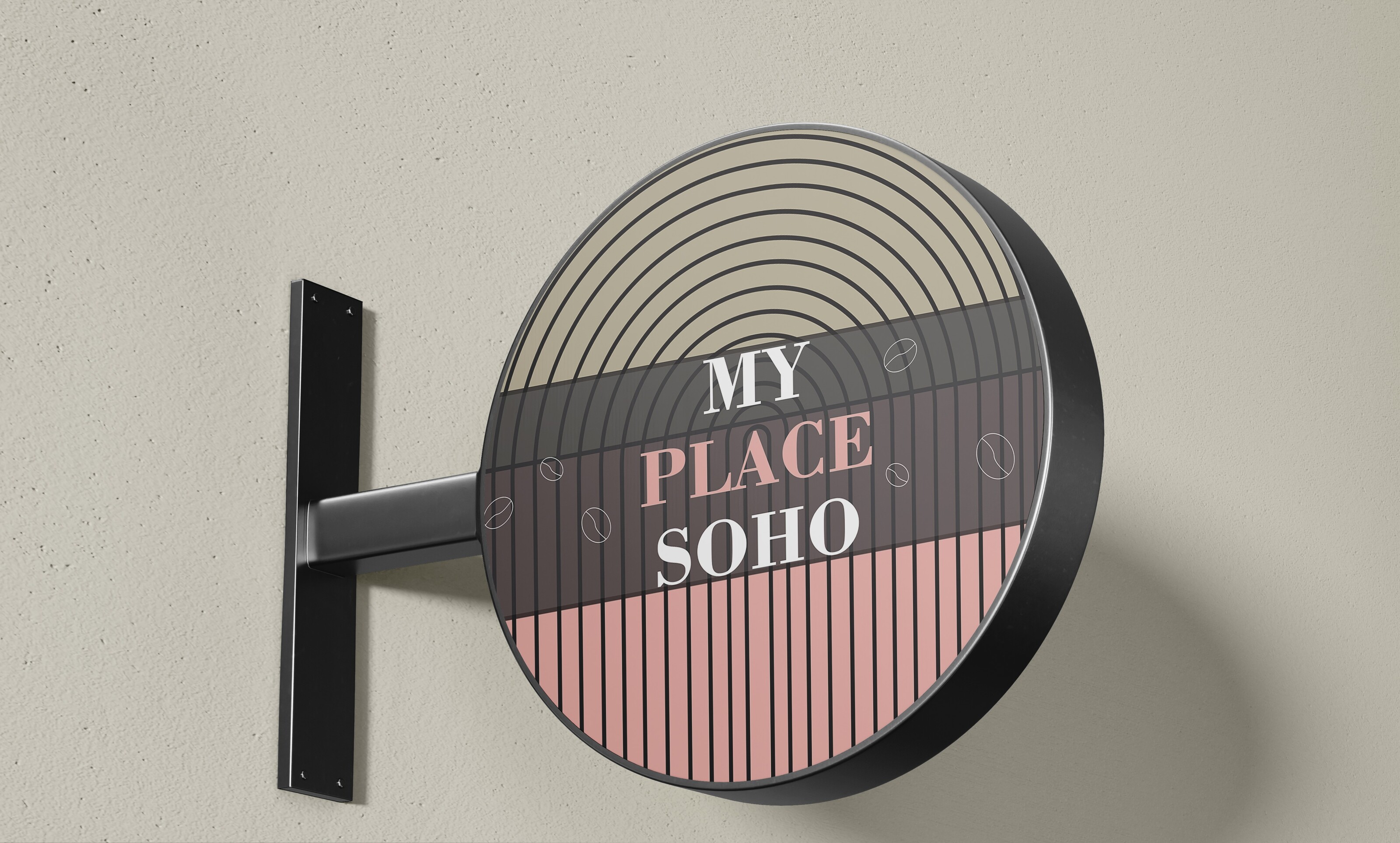 Фирменный стиль кофейни MY PLACE SOHO — Изображение №1 — Брендинг, Графика на Dprofile