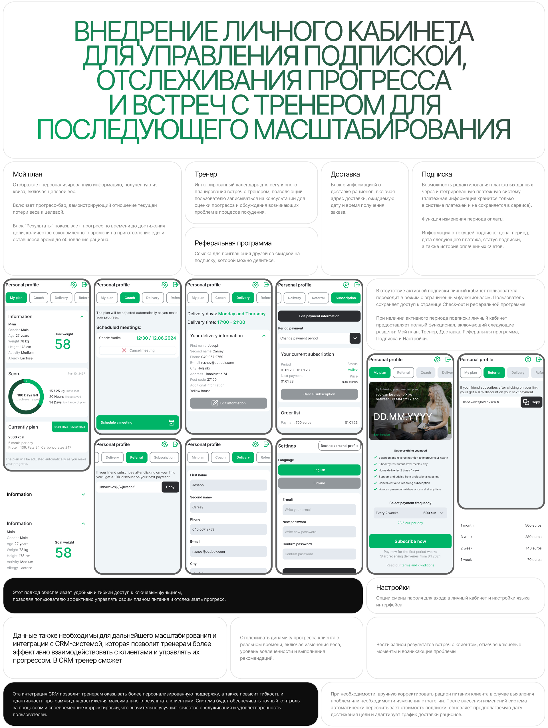 Calori - FoodTech Finland Product — Изображение №26 — Интерфейсы на Dprofile
