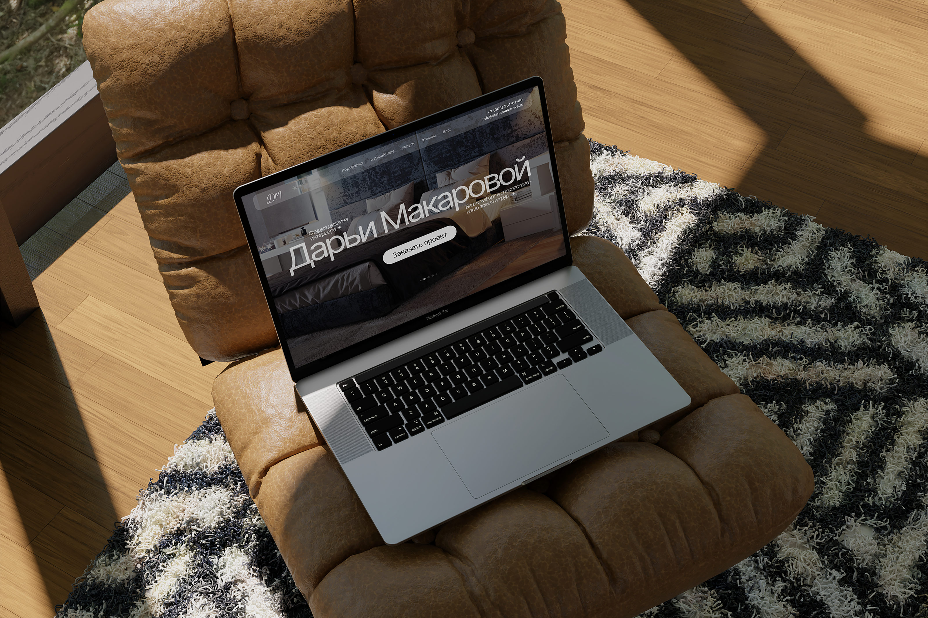 Business card website for Interior Designer — Изображение №1 — Интерфейсы на Dprofile