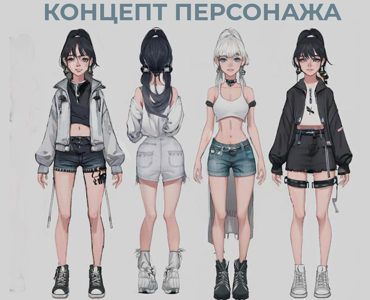 Концепт игрового персонажа. Female-v11 — Иллюстрация, Графика на Dprofile