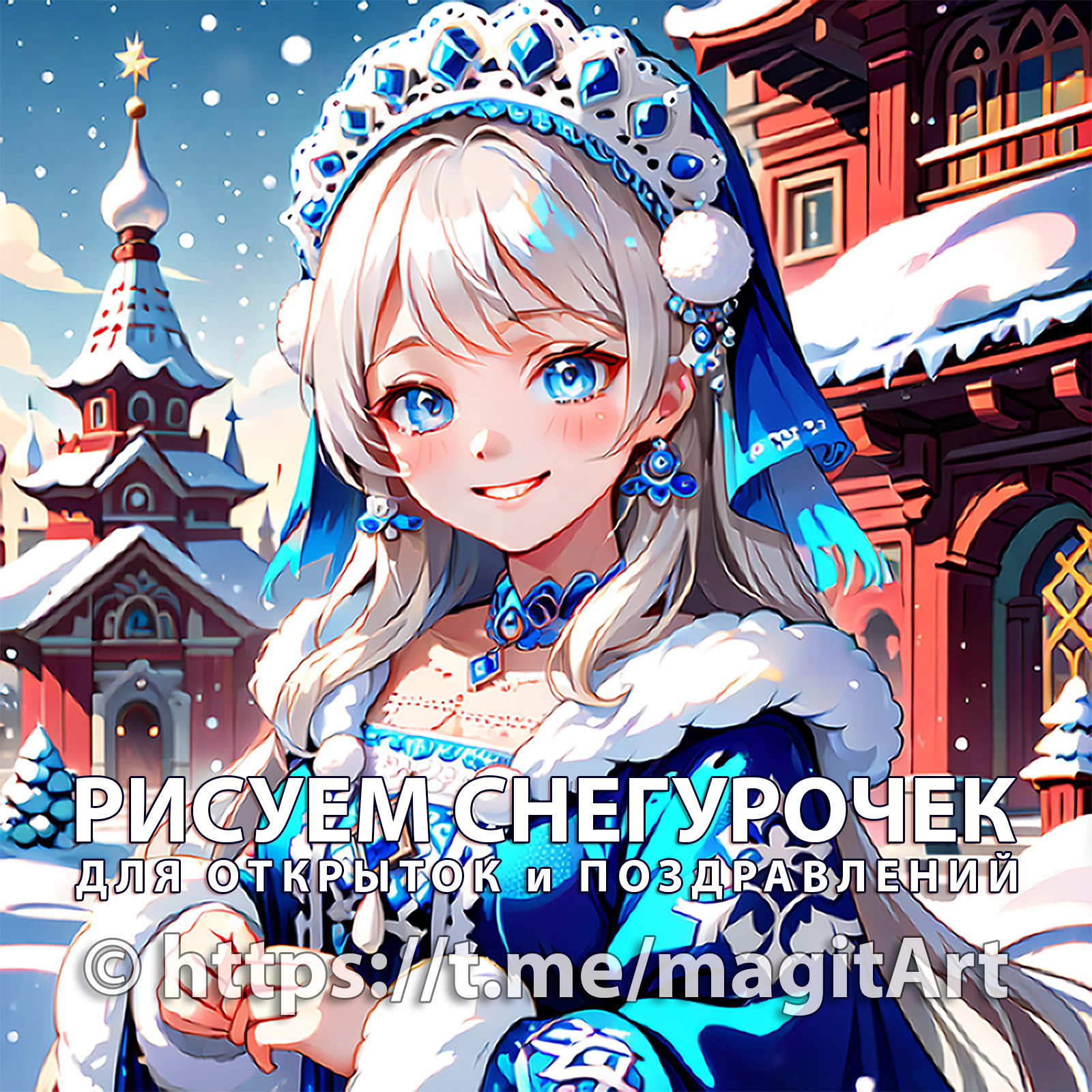 Снегурочки для открыток — Изображение №1 — Брендинг на Dprofile