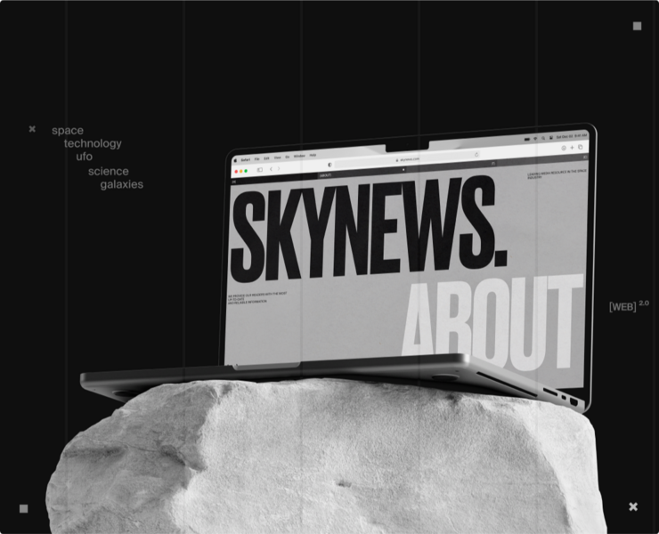 SKY.NEWS [web.&branding] — Интерфейсы, Брендинг на Dprofile