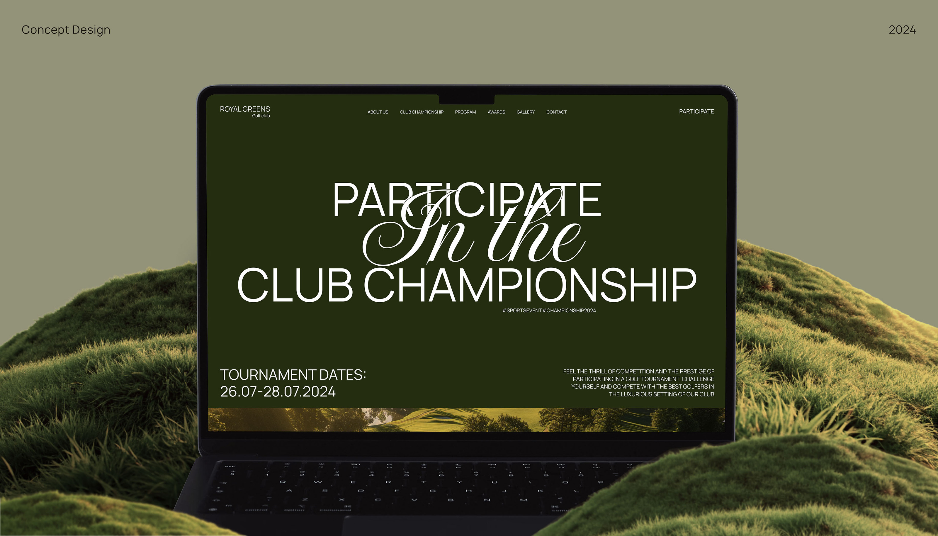 Golf club - Royal greens — Изображение №1 — Интерфейсы, Брендинг на Dprofile