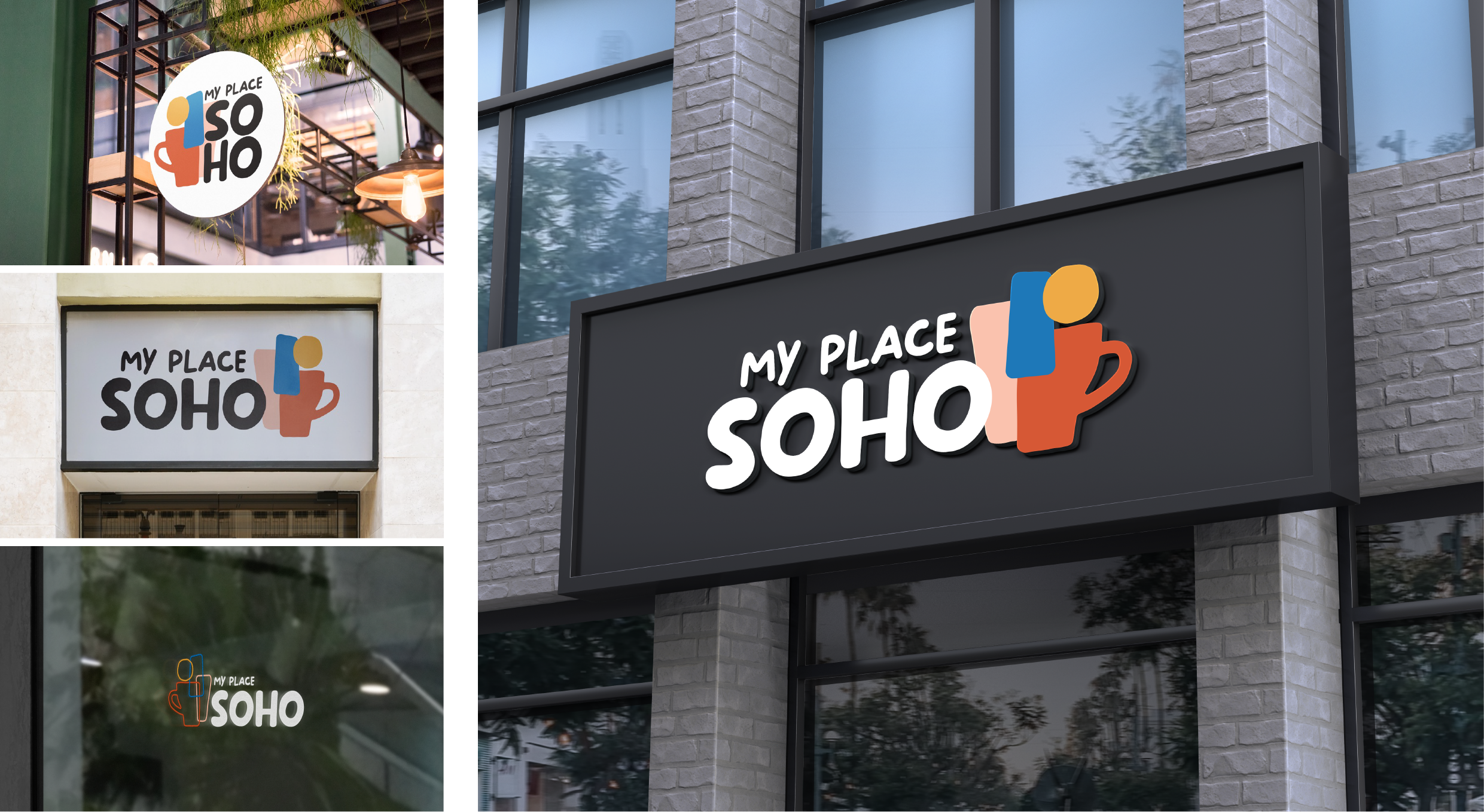 Логотип кофейни My place Soho — Изображение №5 — Брендинг, Графика на Dprofile