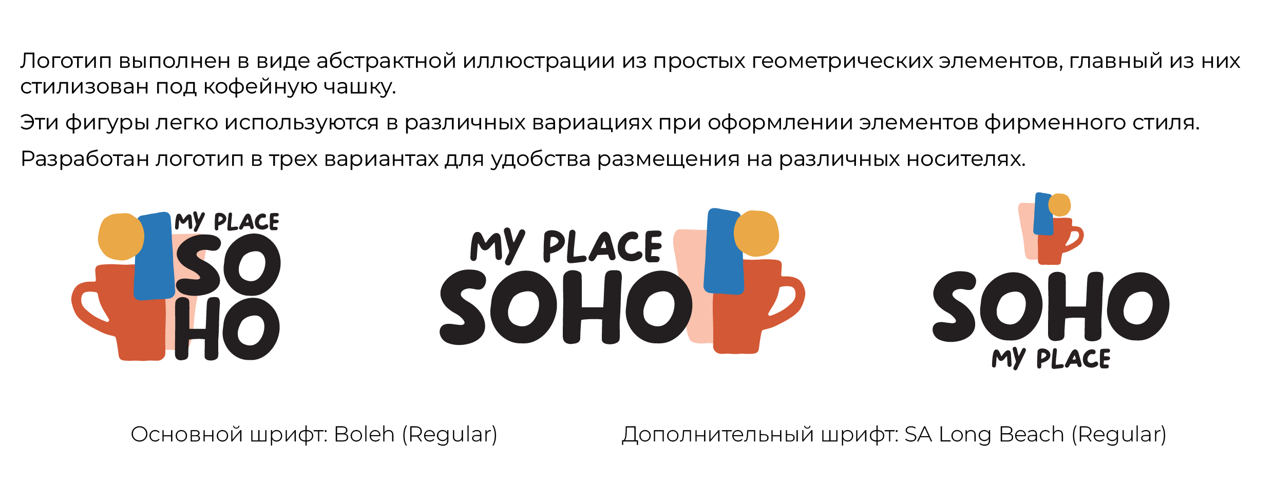 Логотип кофейни My place Soho — Изображение №3 — Брендинг, Графика на Dprofile