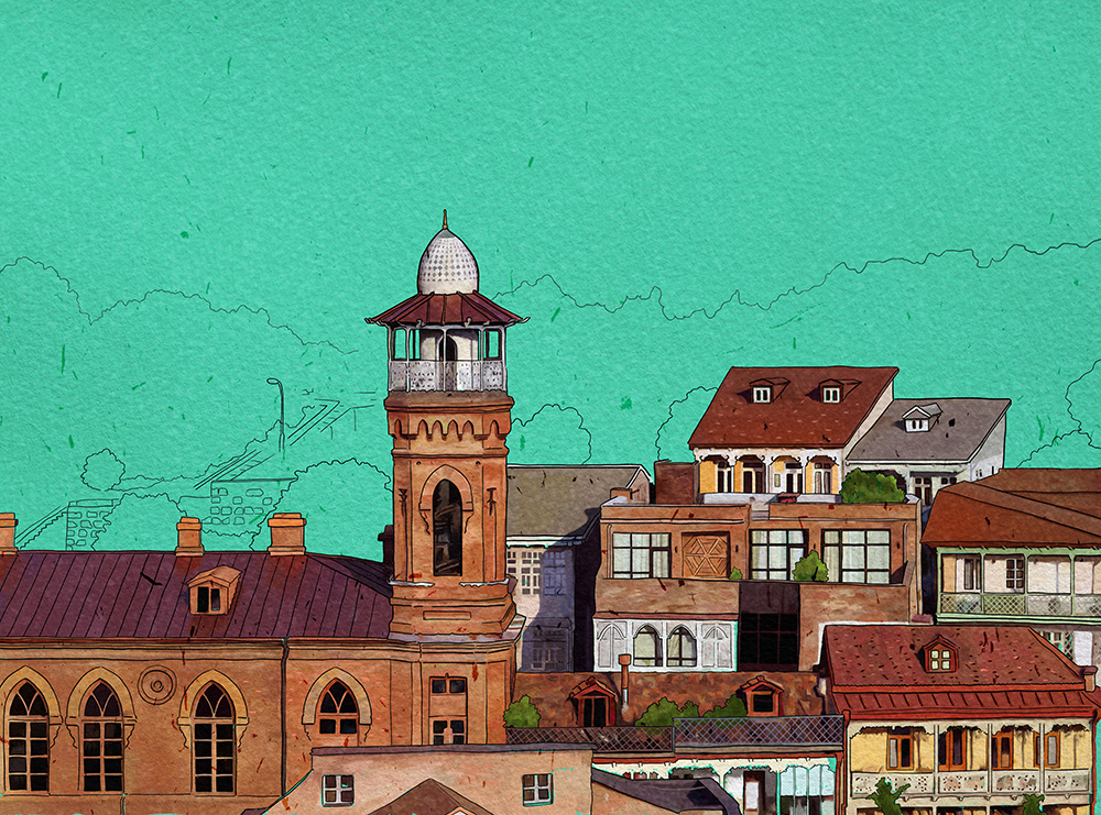 Городские зарисовки Тбилиси — Изображение №5 — Иллюстрация на Dprofile