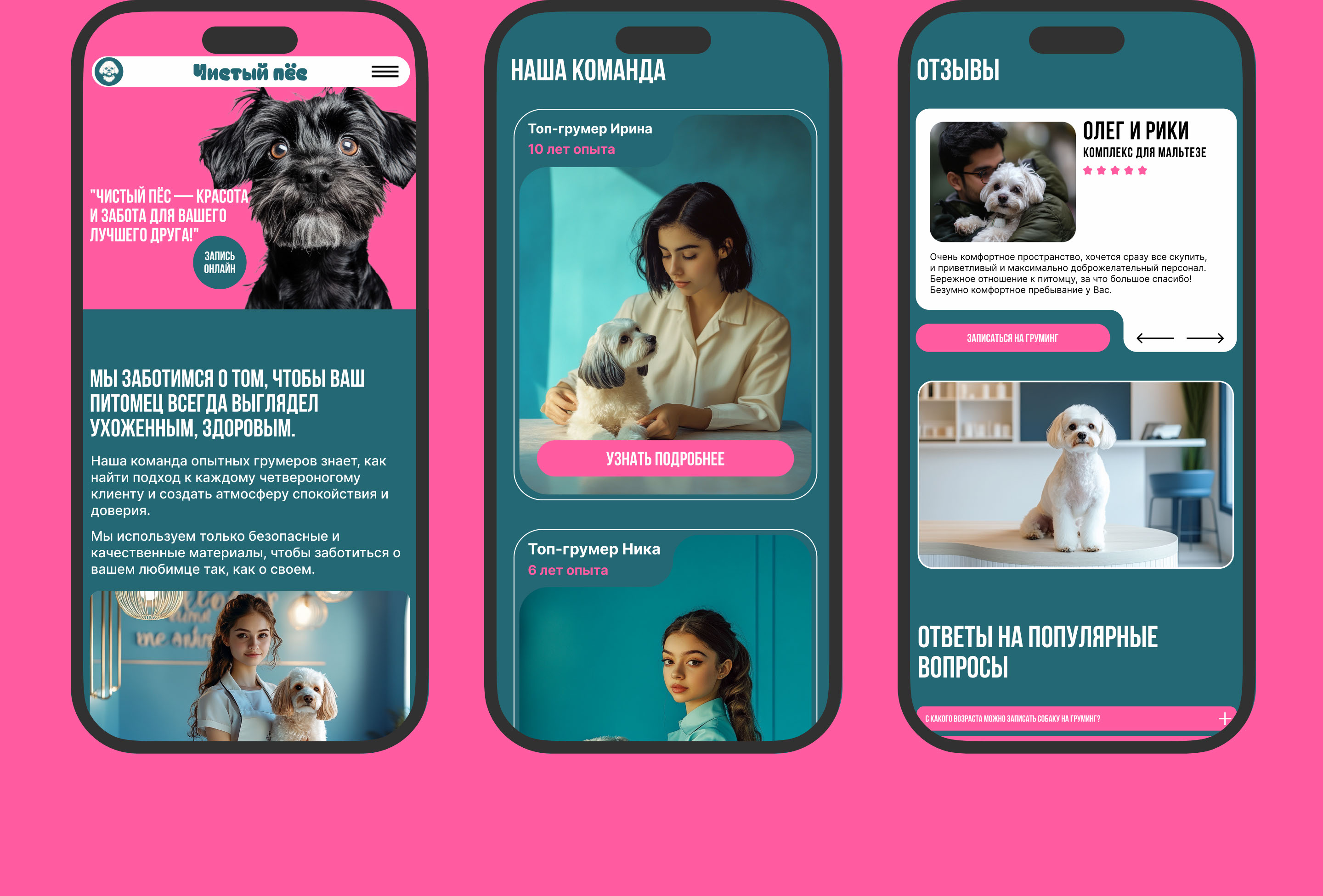 Website - Pet grooming studio / Груминг салон — Изображение №21 — Интерфейсы на Dprofile
