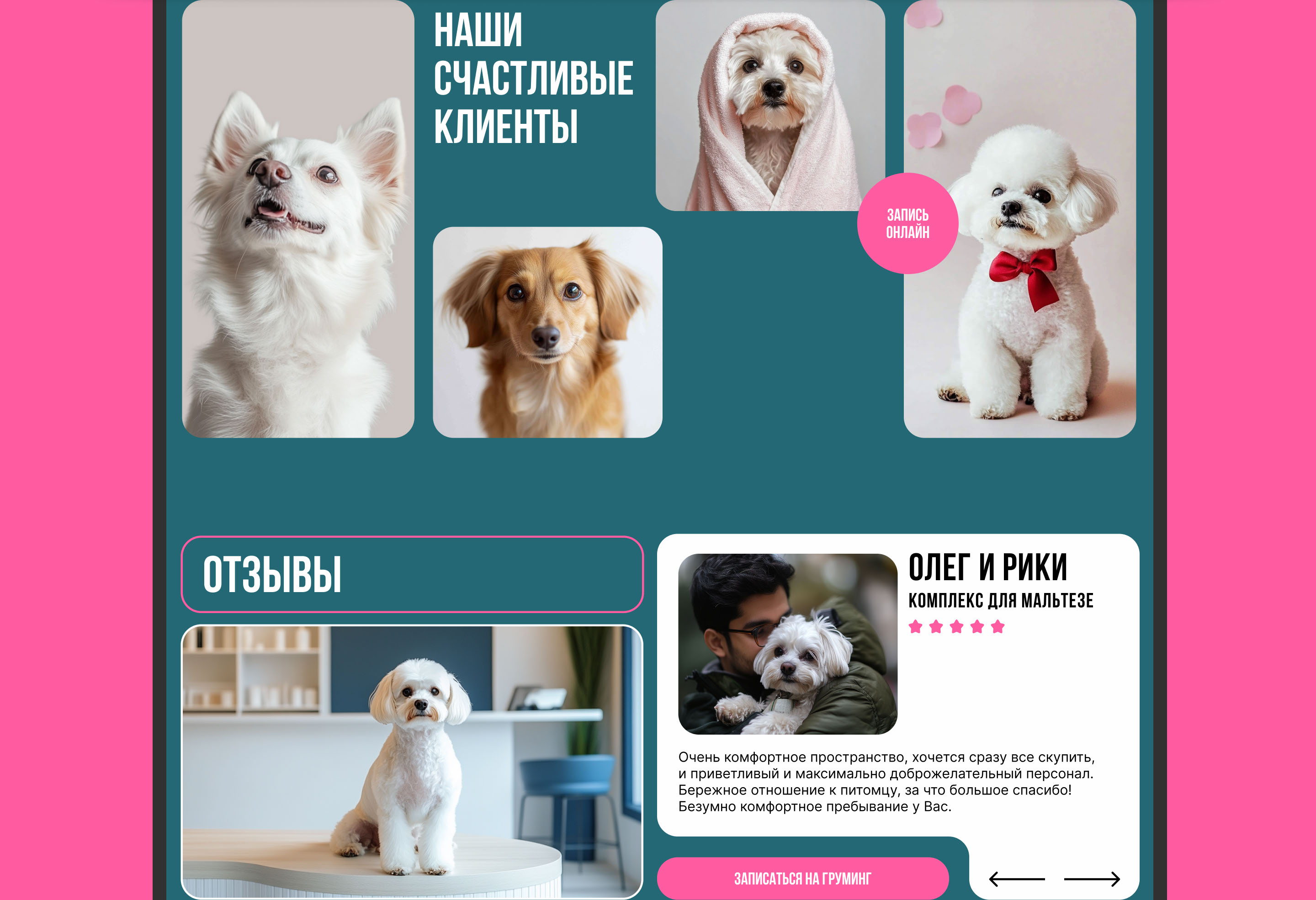Website - Pet grooming studio / Груминг салон — Изображение №18 — Интерфейсы на Dprofile