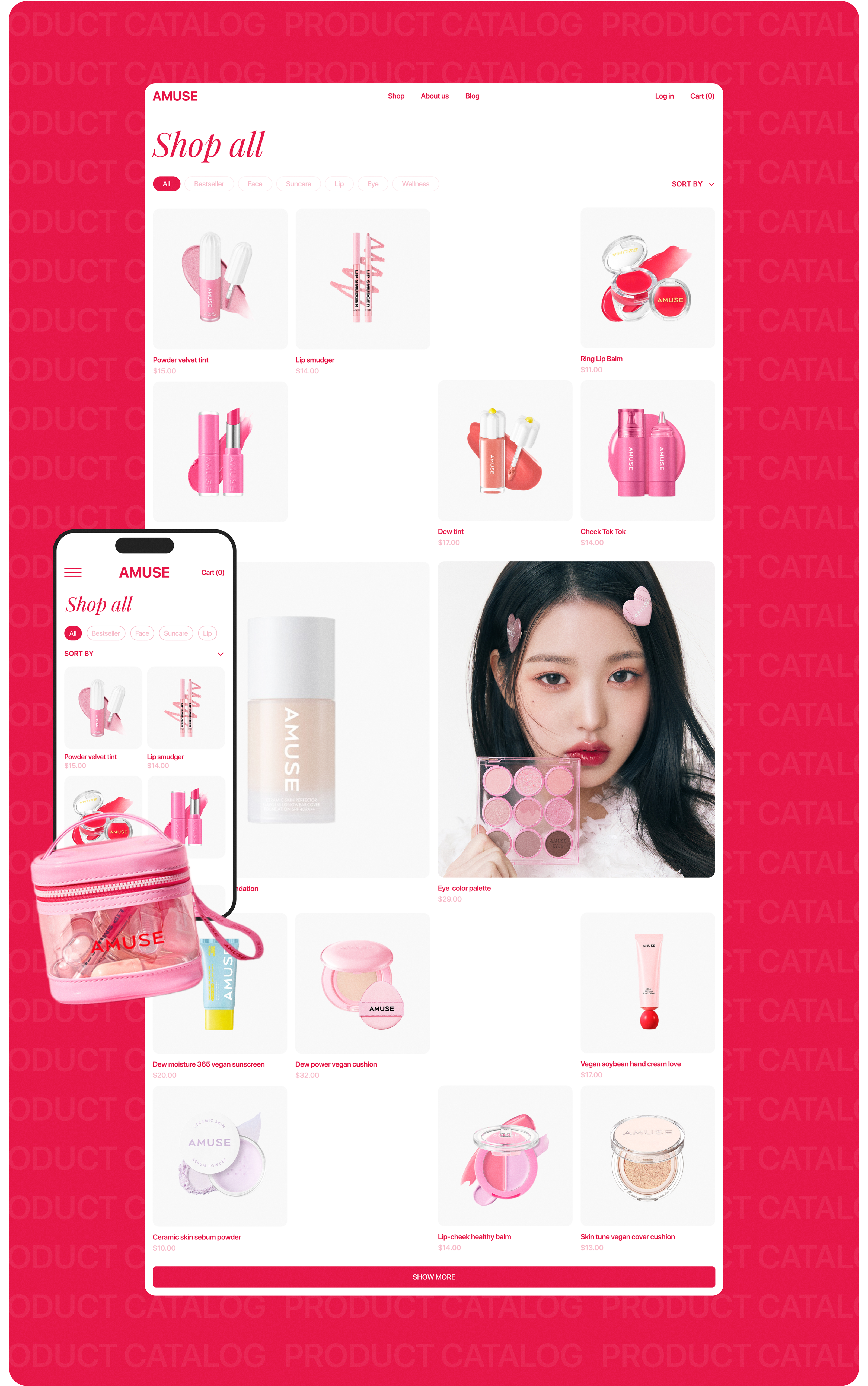 ONLINE KOREAN COSMETICS STORE AMUSE | E-COMMERCE — Изображение №5 — Интерфейсы на Dprofile