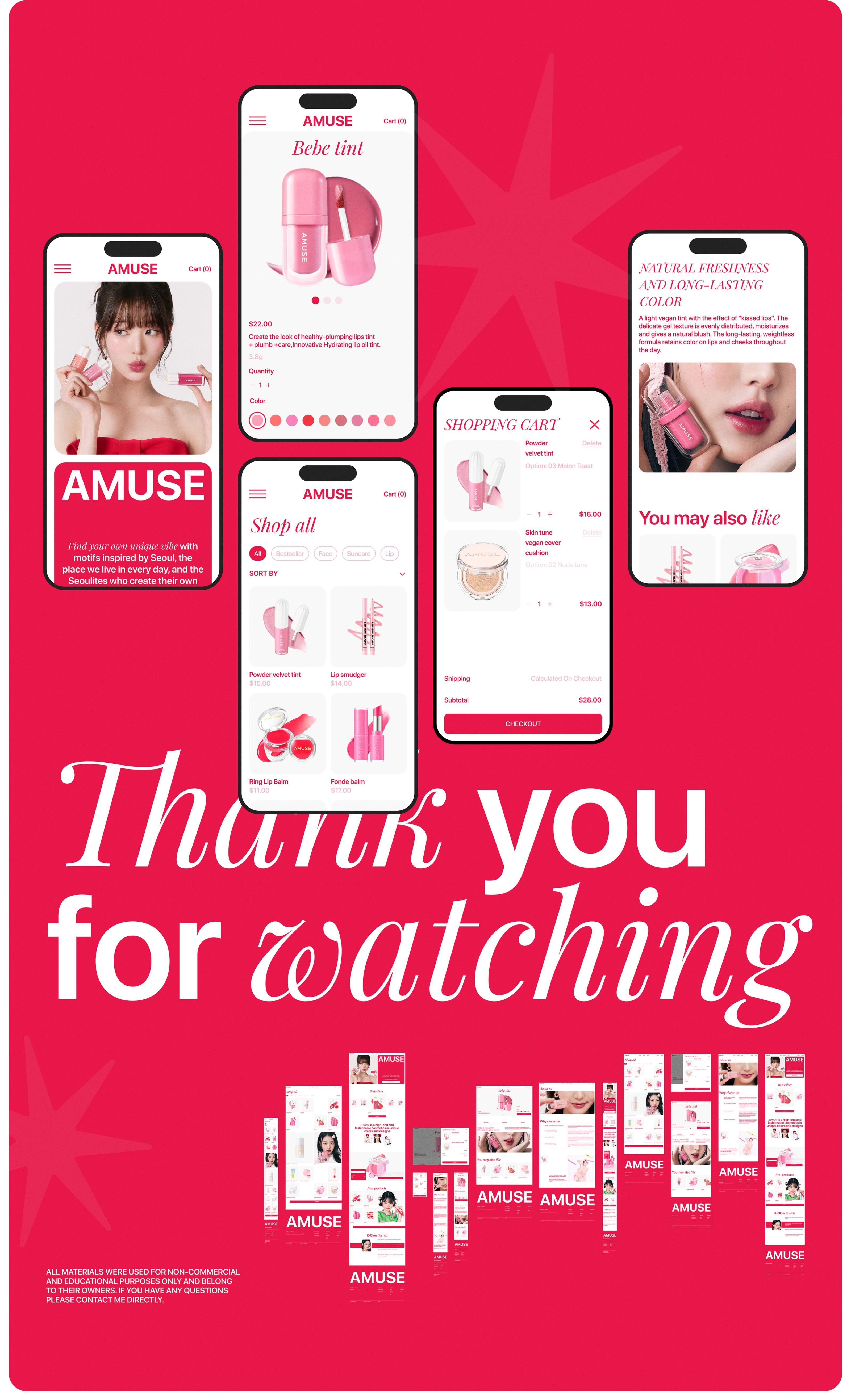 ONLINE KOREAN COSMETICS STORE AMUSE | E-COMMERCE — Изображение №11 — Интерфейсы на Dprofile