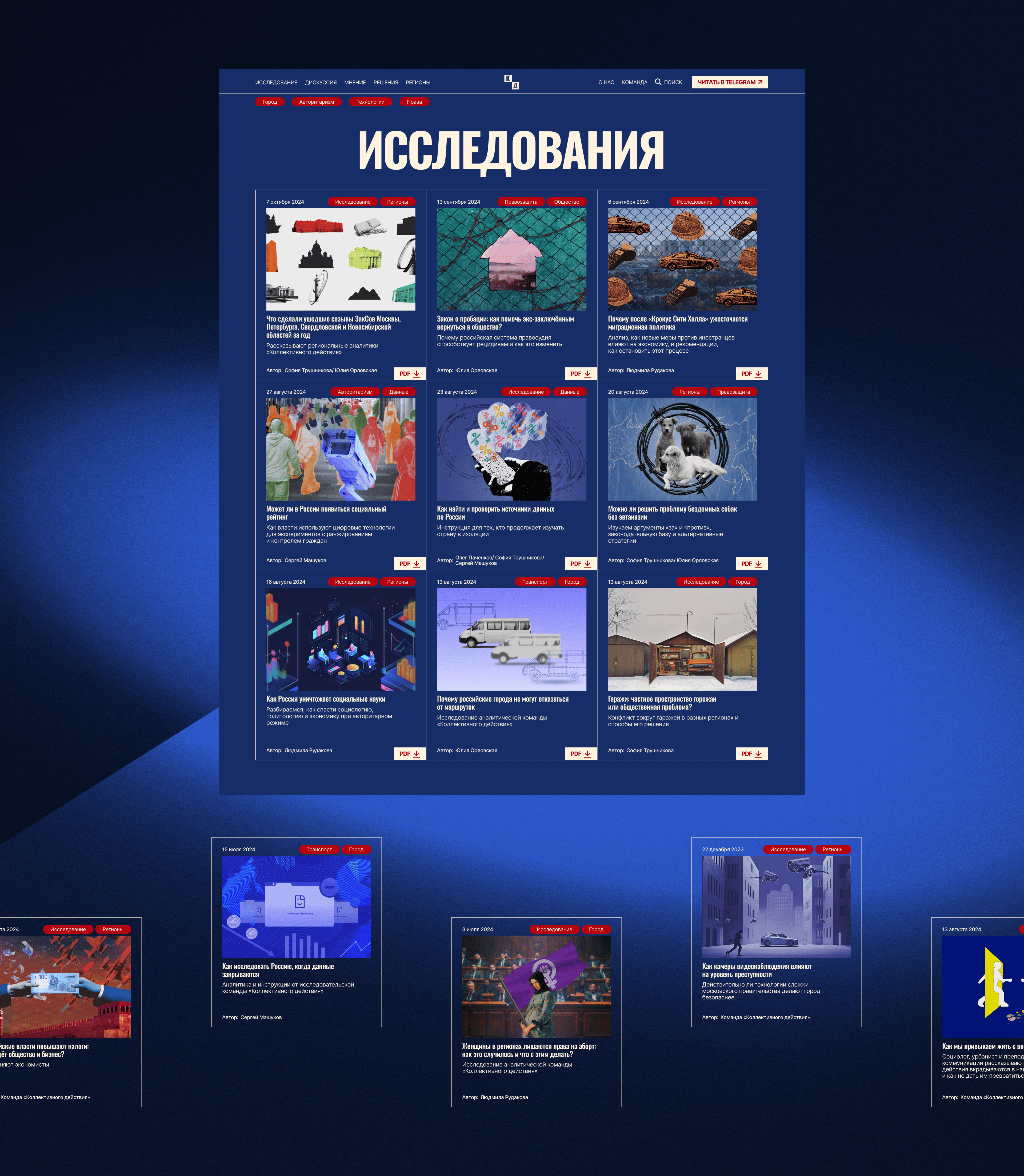 THE COLLECTIVE ACTION — Изображение №7 — Интерфейсы на Dprofile