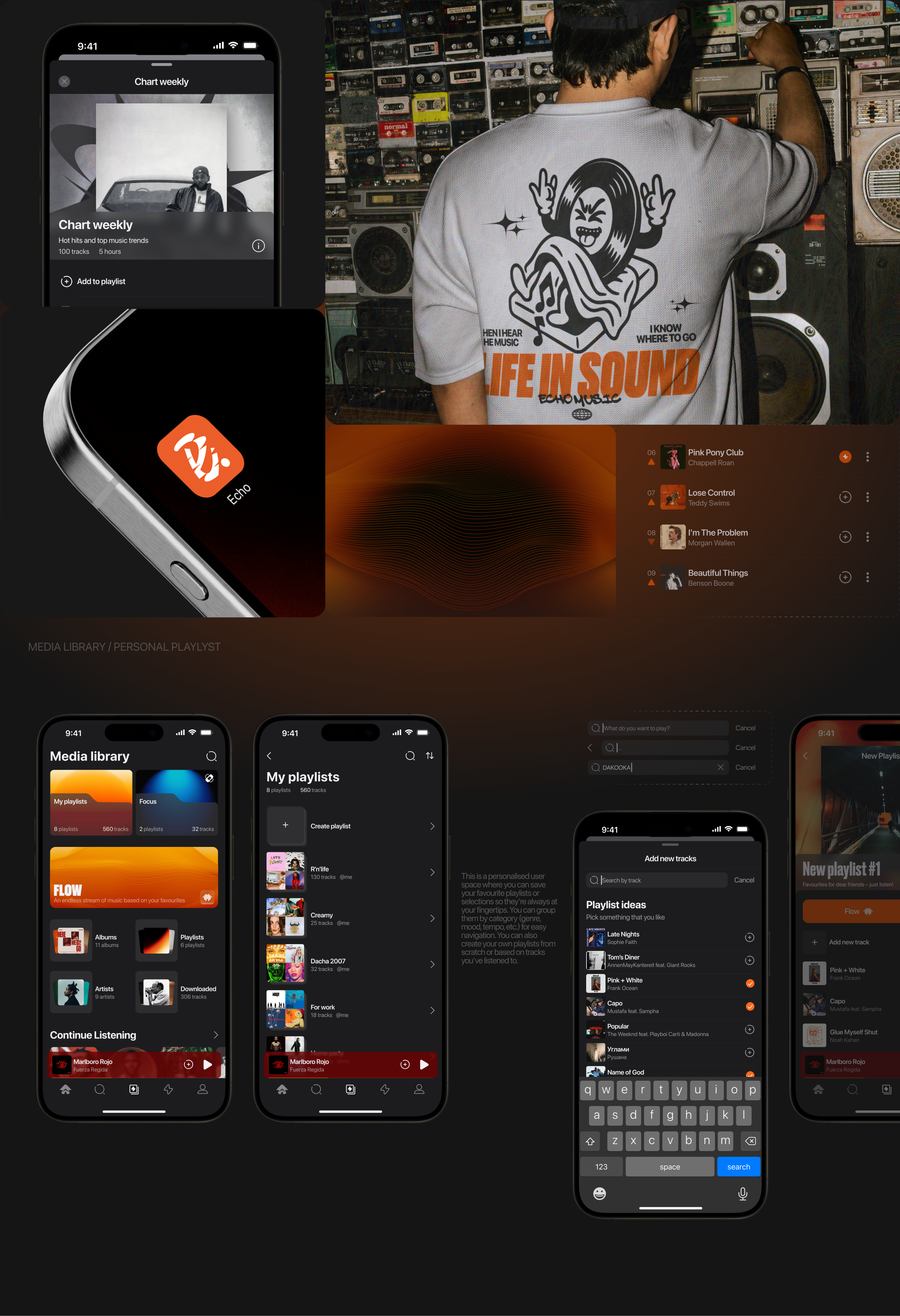 ECHO – mobile music app — Изображение №8 — Интерфейсы на Dprofile