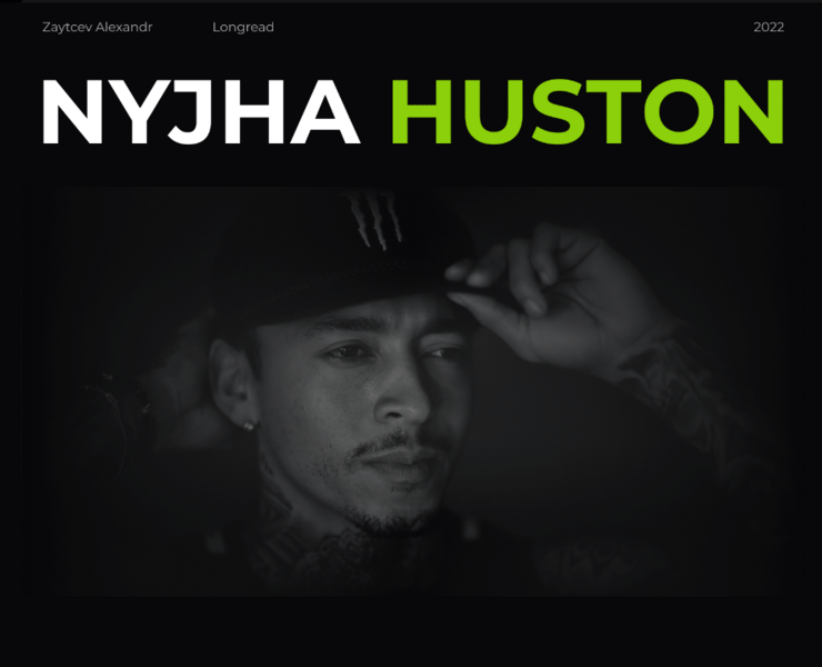 NYJHA HUSTON longread website — Интерфейсы на Dprofile