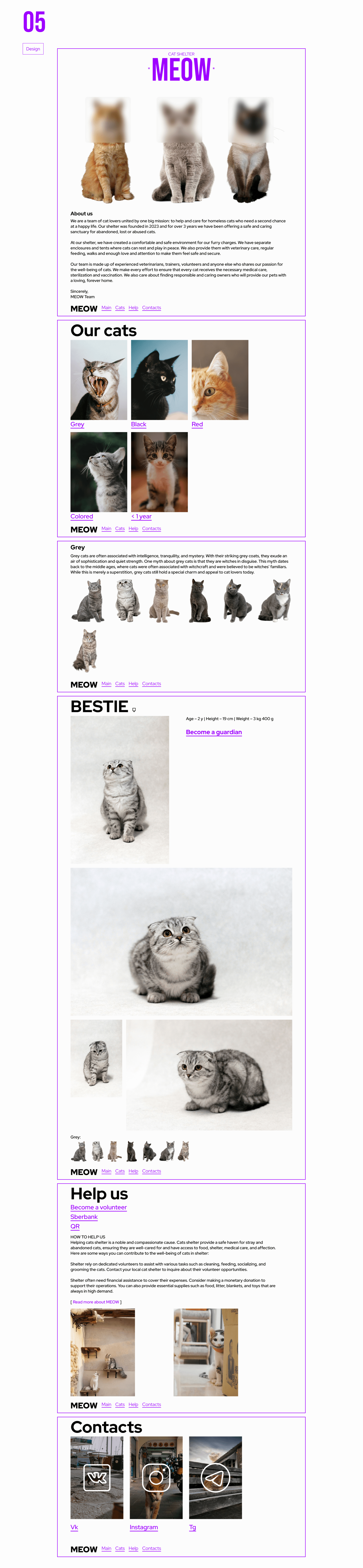 *meow* | ux/ui project — Изображение №5 — Интерфейсы, Брендинг на Dprofile