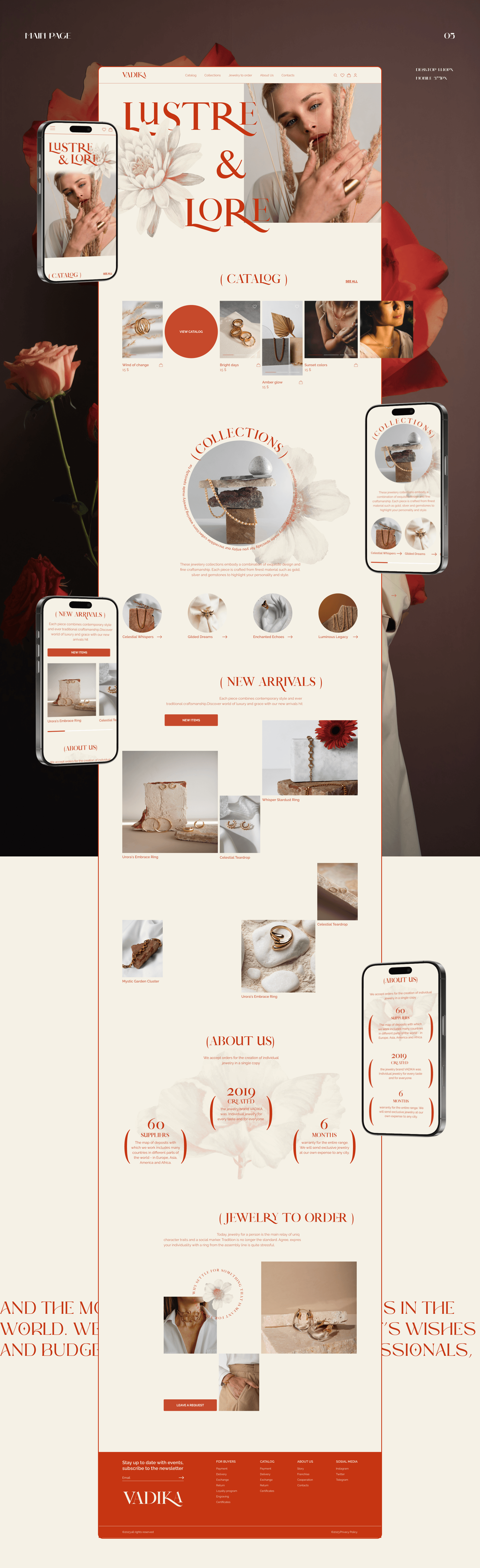 Jewelry store VADIKA — Изображение №5 — Интерфейсы на Dprofile