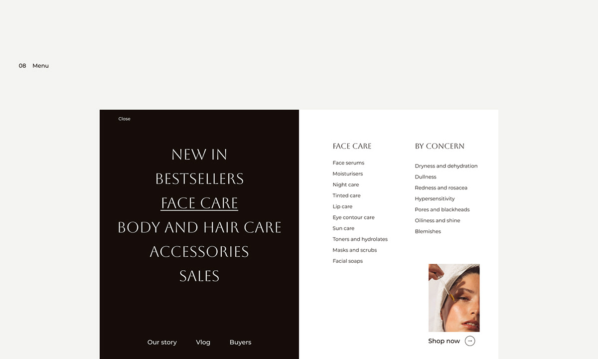 Cosmetic store webdesign e-commerce — Изображение №9 — Интерфейсы на Dprofile