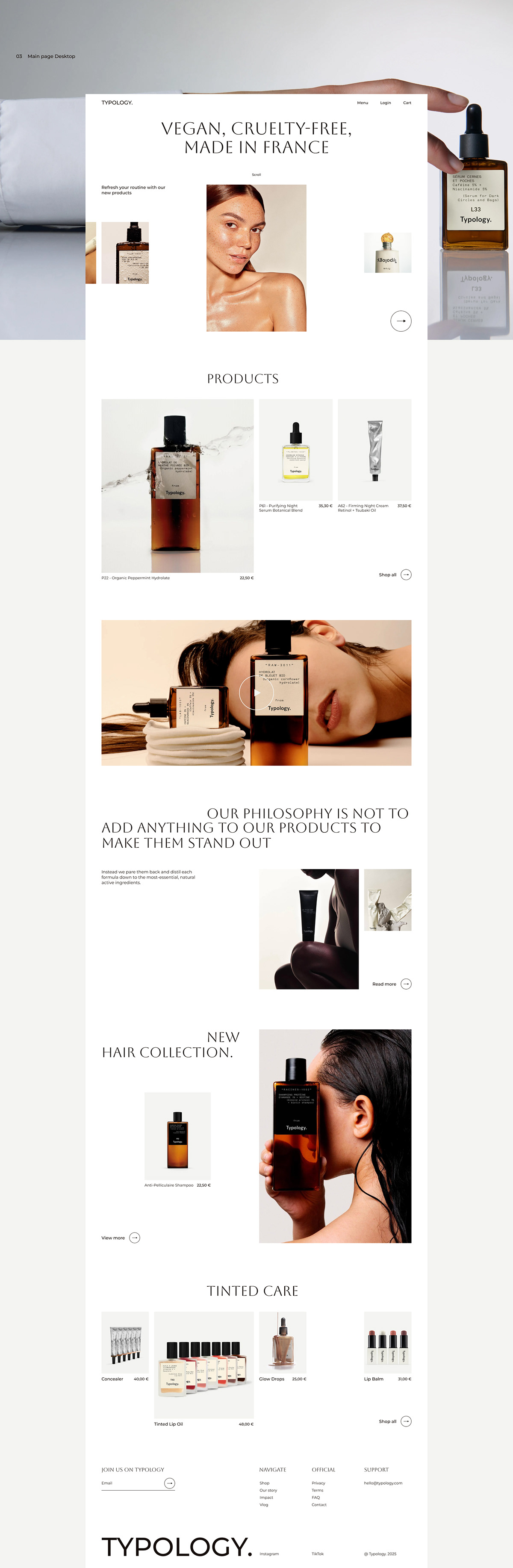 Cosmetic store webdesign e-commerce — Изображение №3 — Интерфейсы на Dprofile